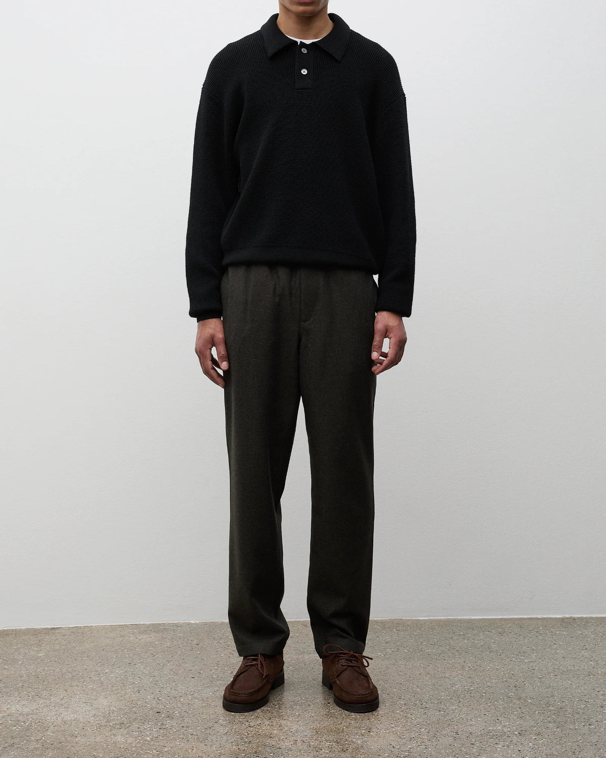 Trysil Regular Wool Trouser - Beech Green