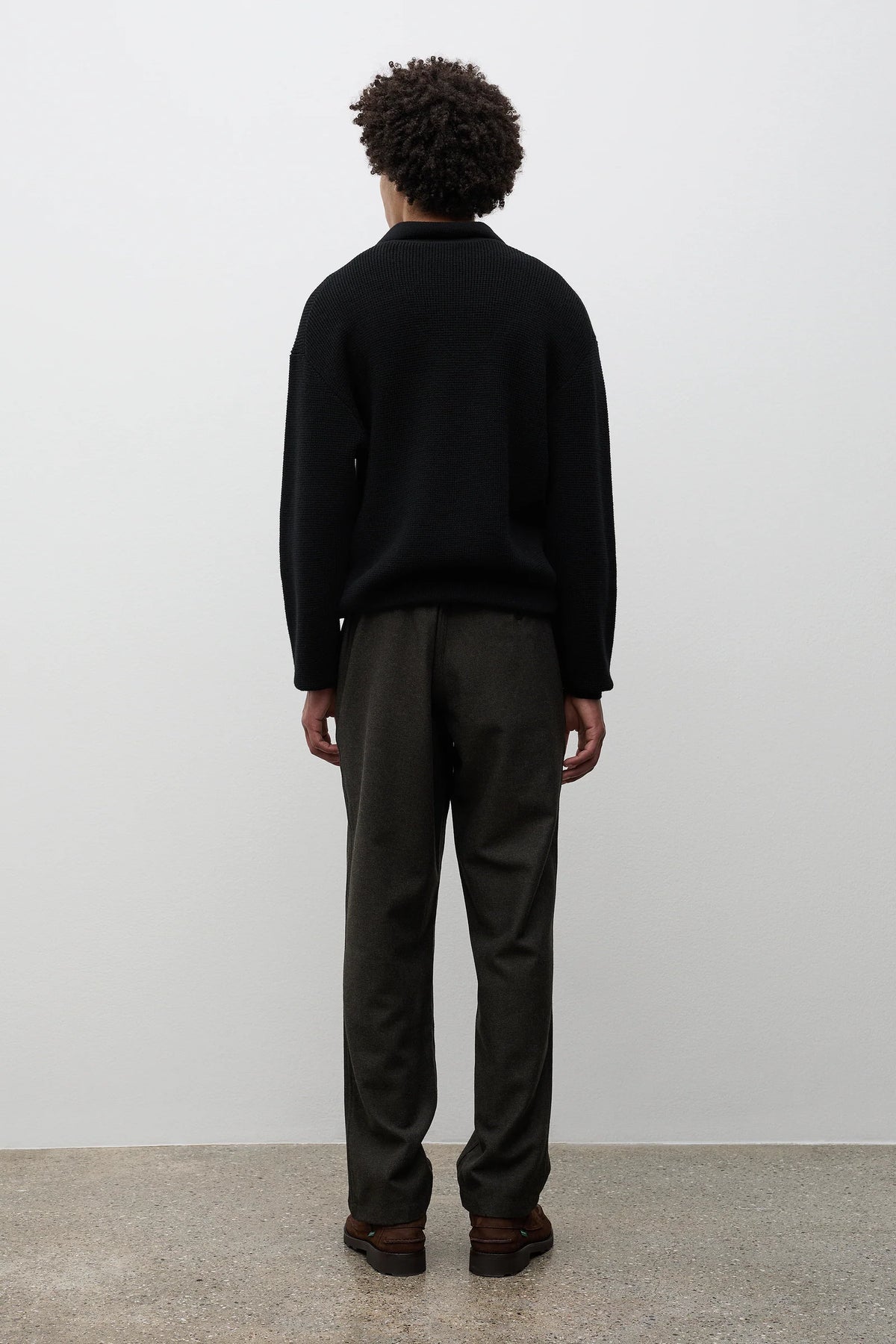 Trysil Regular Wool Trouser - Beech Green