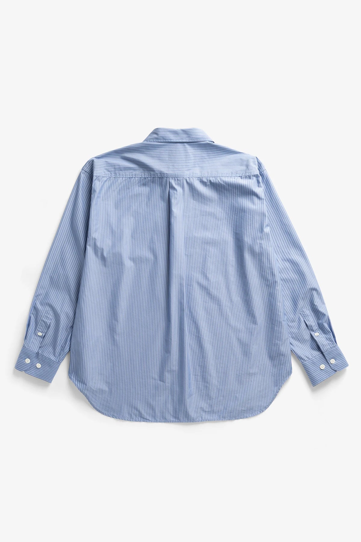 Espevik Fine Cotton Poplin Oversize Shirt - Cerulean