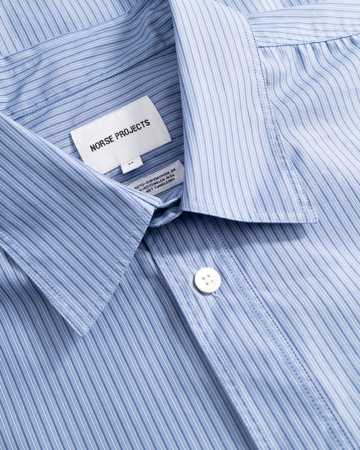 Espevik Fine Cotton Poplin Oversize Shirt - Cerulean