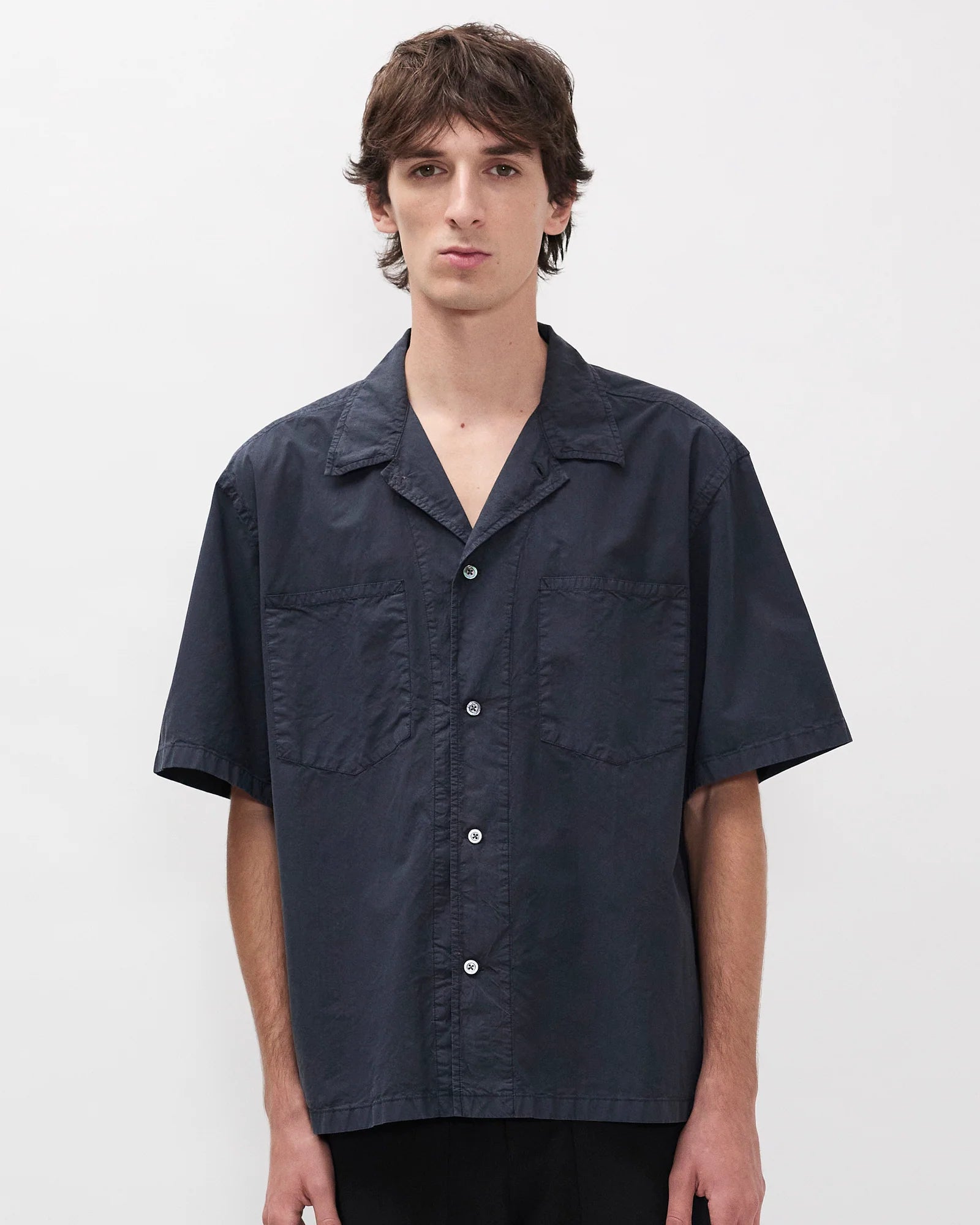 Mols Tencel SS Shirt - Dark Navy
