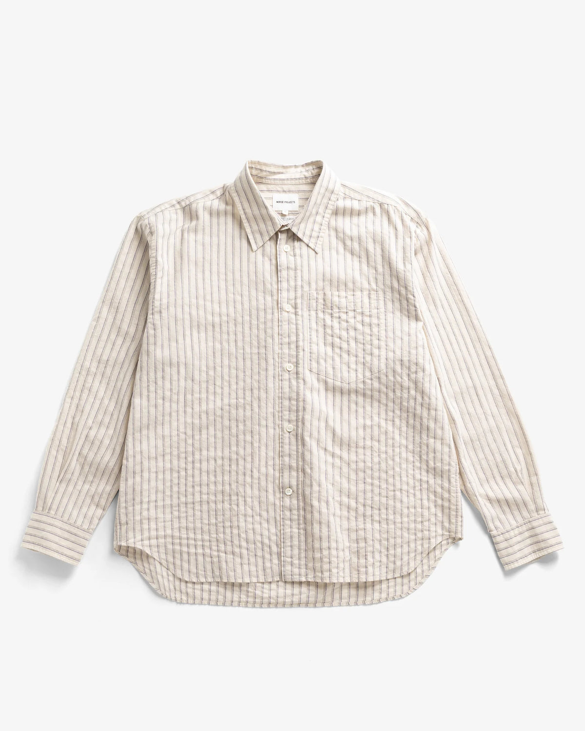 Falster Stripe Oversized Shirt - Natural Ecru