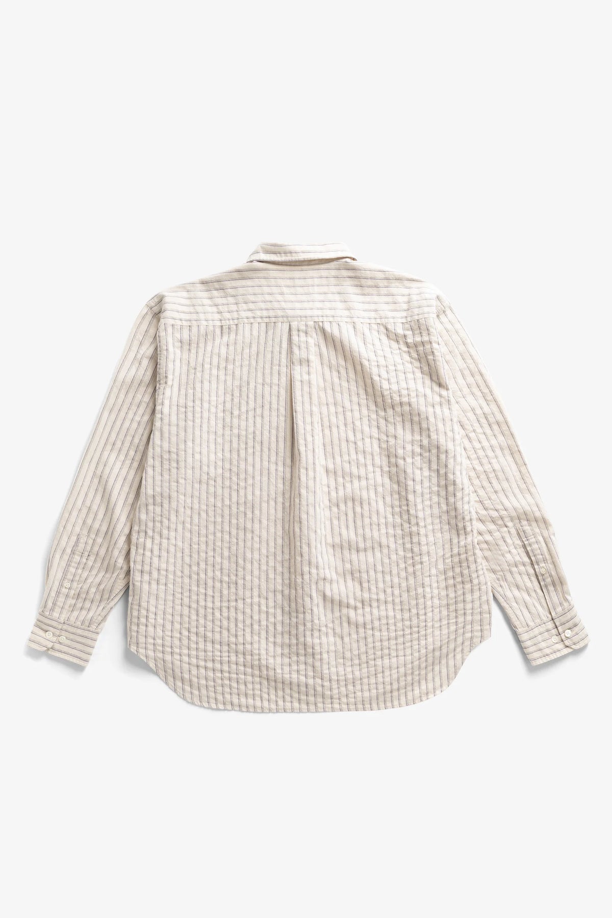Falster Stripe Oversized Shirt - Natural Ecru