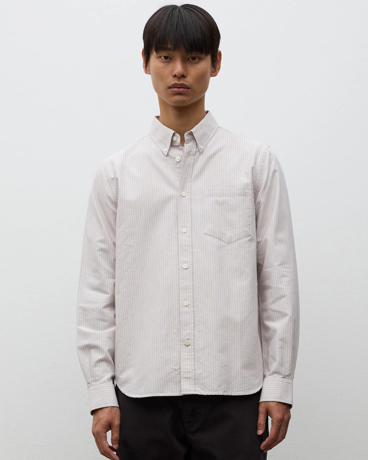 Lyngkrog Regular Oxford BD Shirt - Blue Stripe