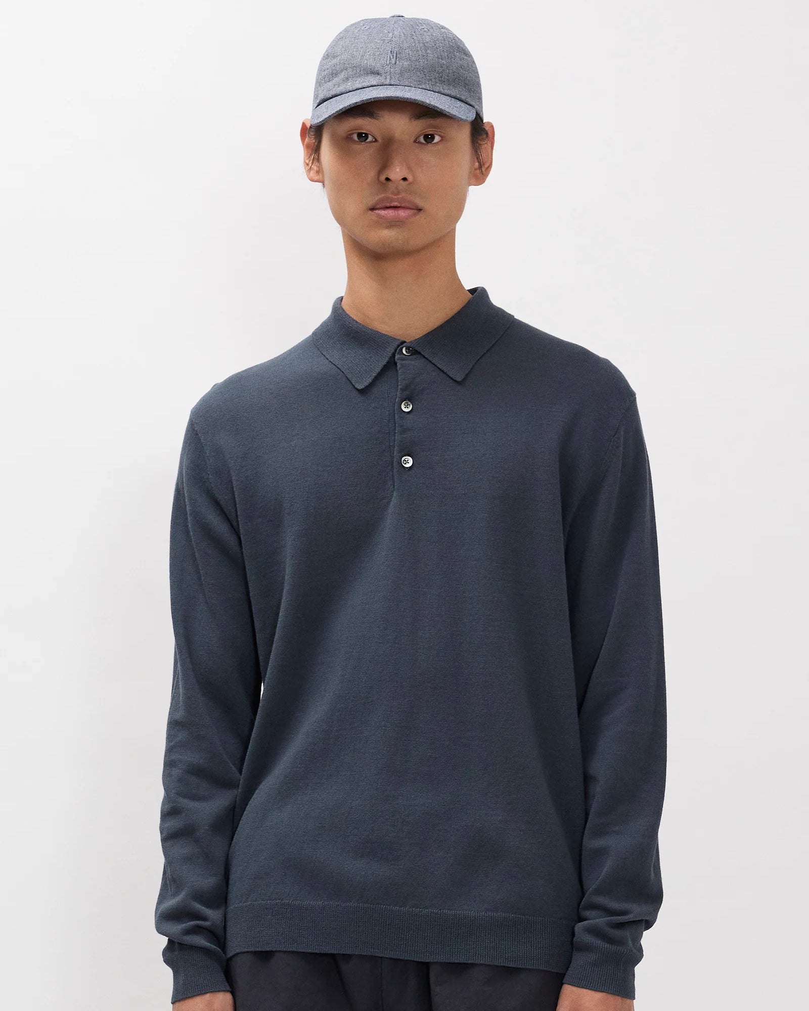 Gudme Cotton Paper Polo - Graphite