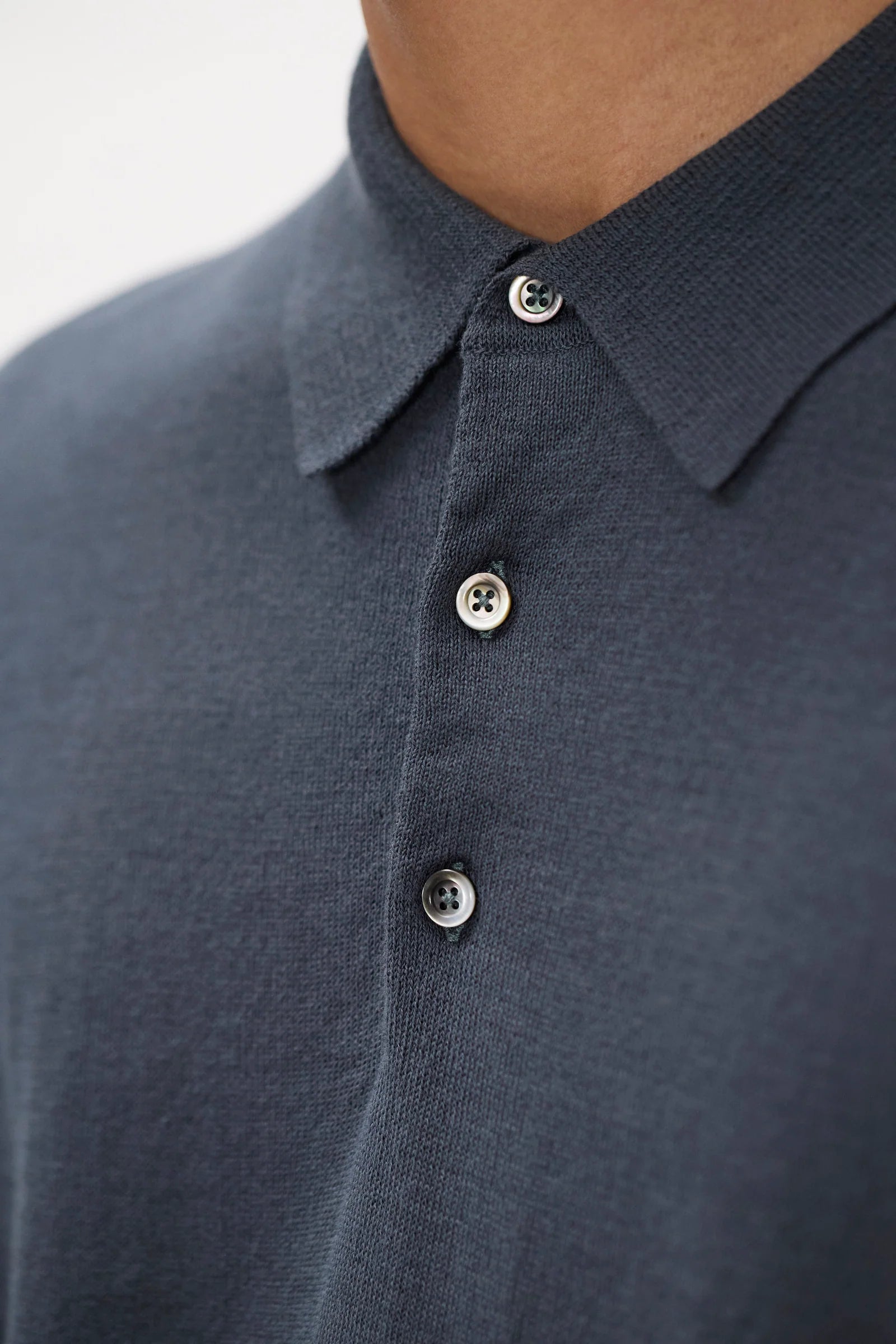 Gudme Cotton Paper Polo - Graphite