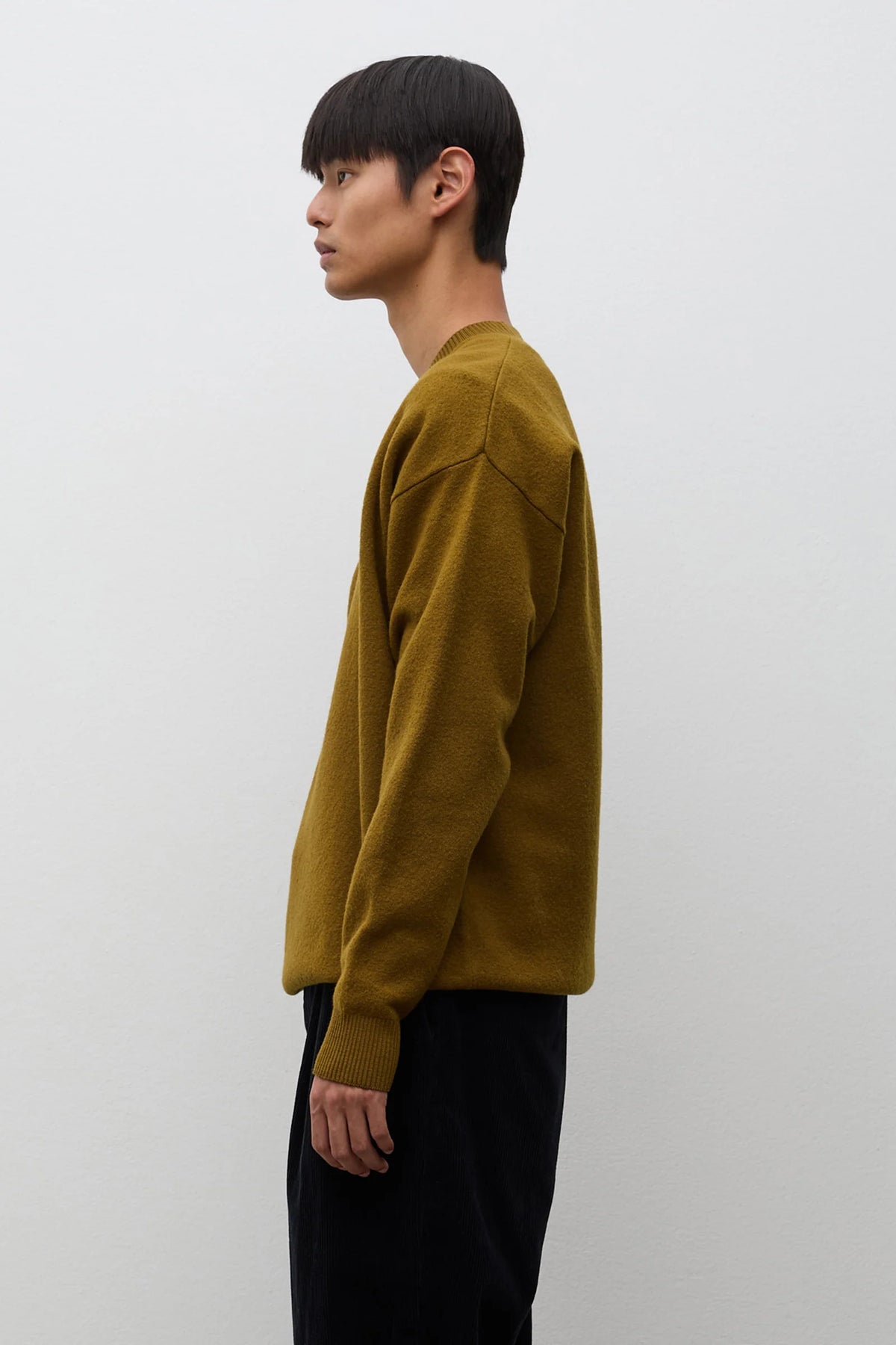 Kragholm Boiled Wool Crewneck - Butternut