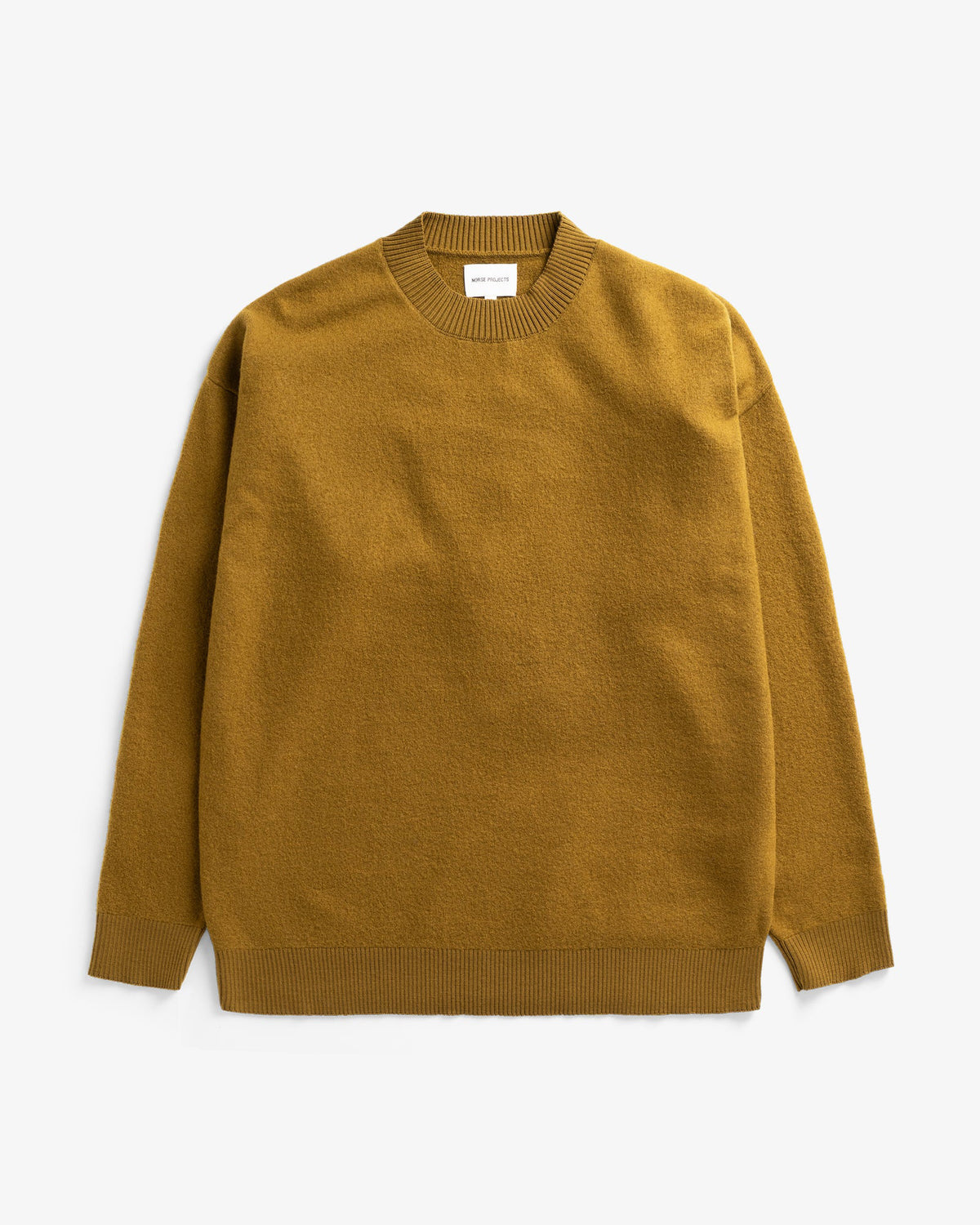 Kragholm Boiled Wool Crewneck - Butternut