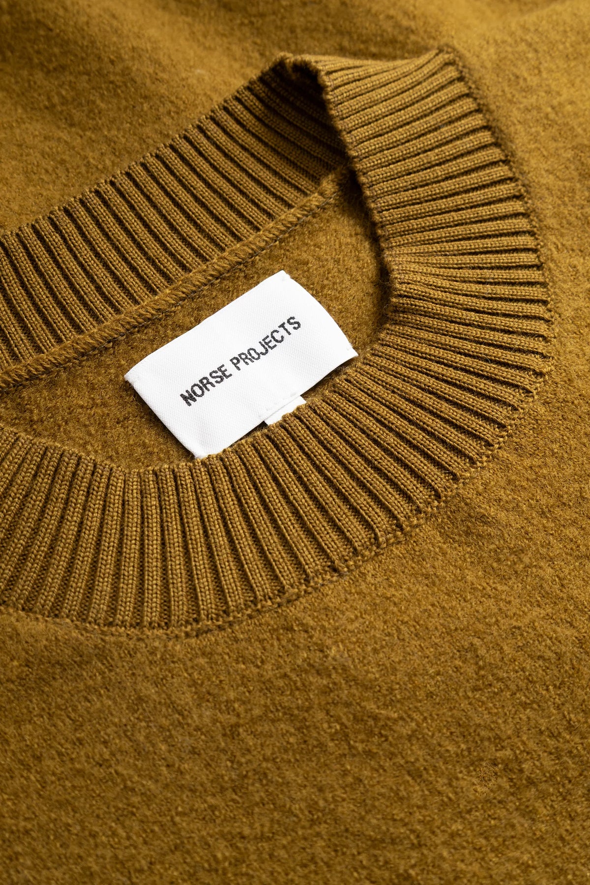 Kragholm Boiled Wool Crewneck - Butternut