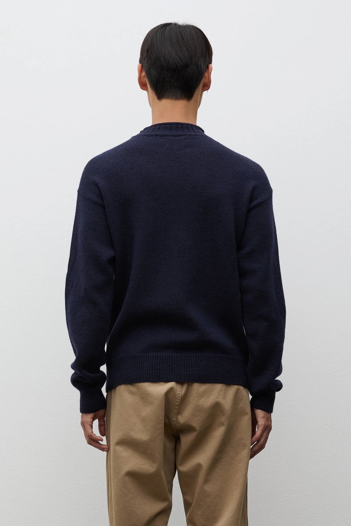 Sagvatnet Wool Roll Neck Sweater - Dark Navy