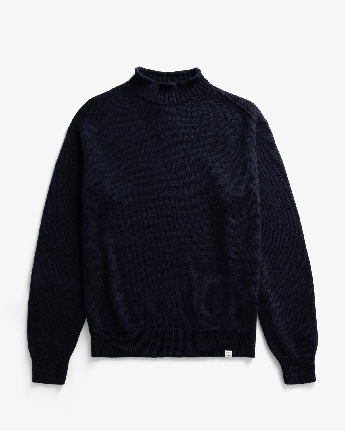 Sagvatnet Wool Roll Neck Sweater - Dark Navy