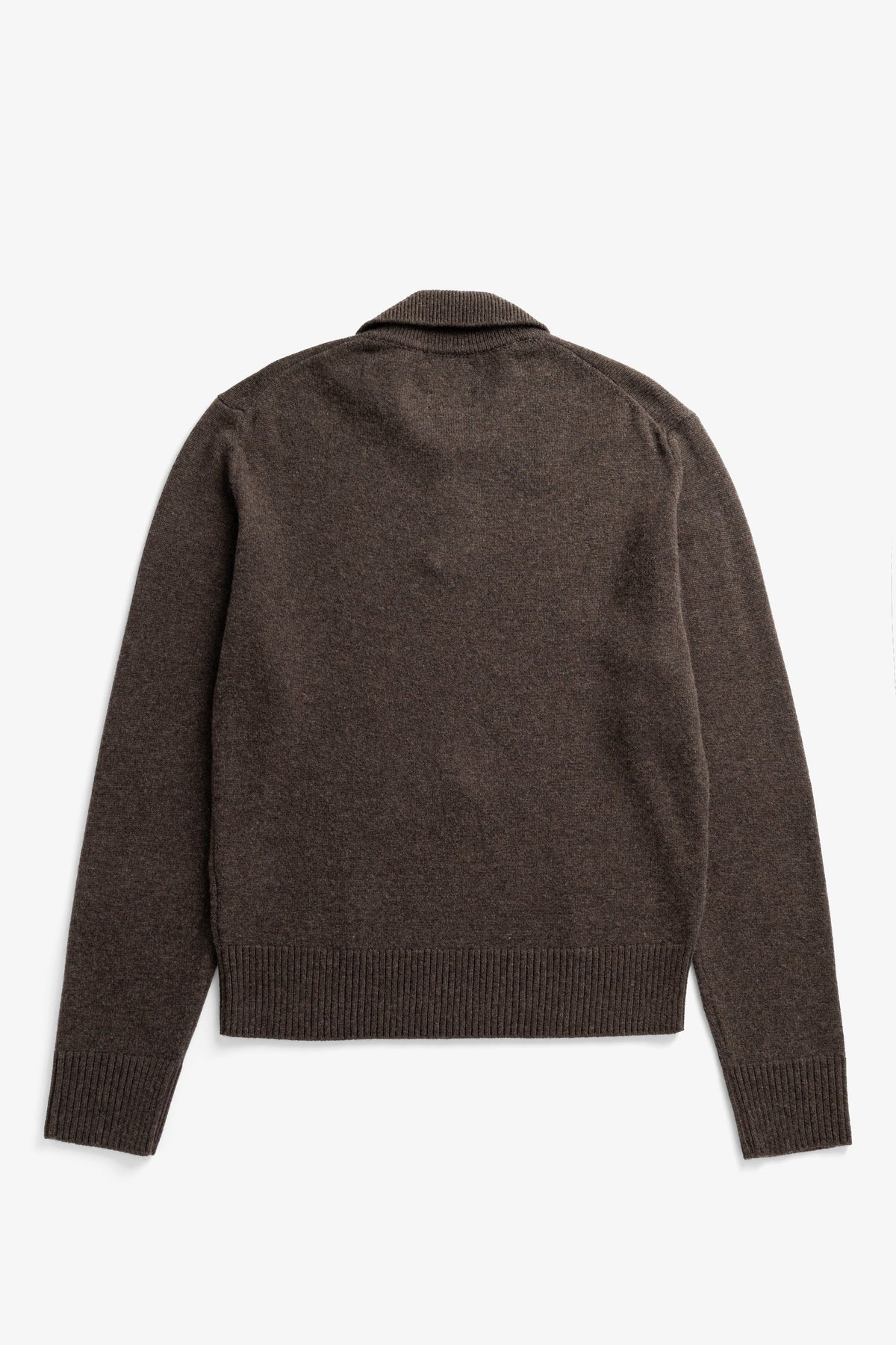 Anholt Lambswool Polo - Heathland Brown