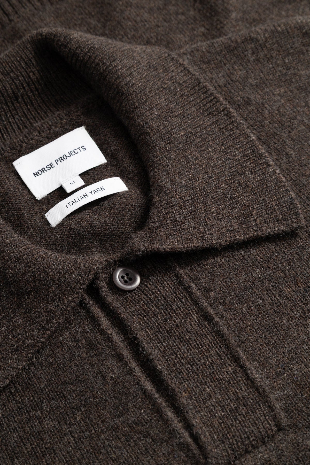 Anholt Lambswool Polo - Heathland Brown