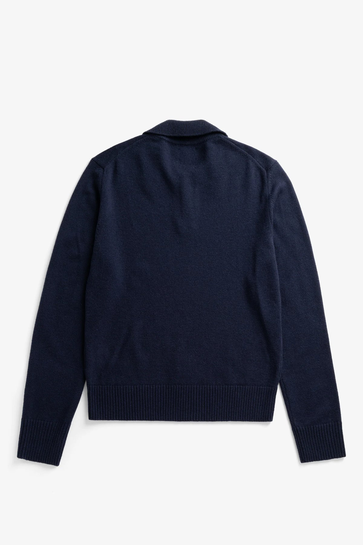 Anholt Lambswool Polo - Dark Navy
