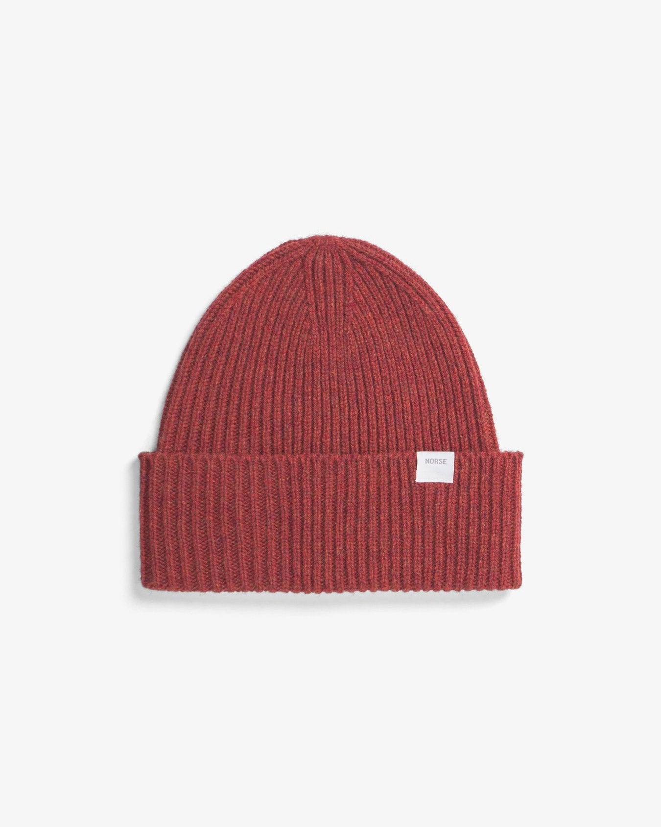 Norse Standard Merino Lambswool Beanie - Brick