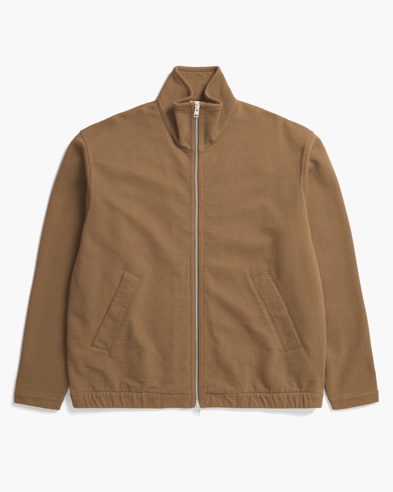 Bjorn Relaxed Organic Loopback Track Jacket - Oak