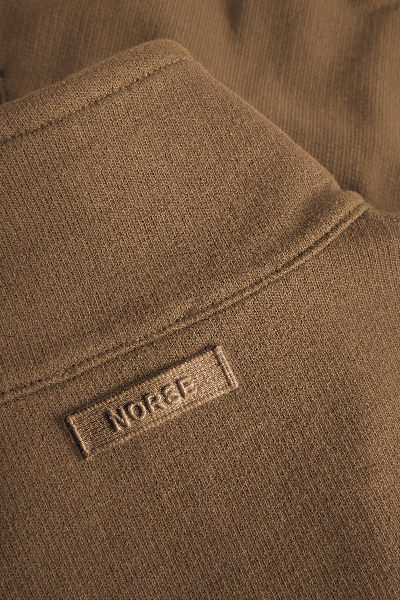 Bjorn Relaxed Organic Loopback Track Jacket - Oak