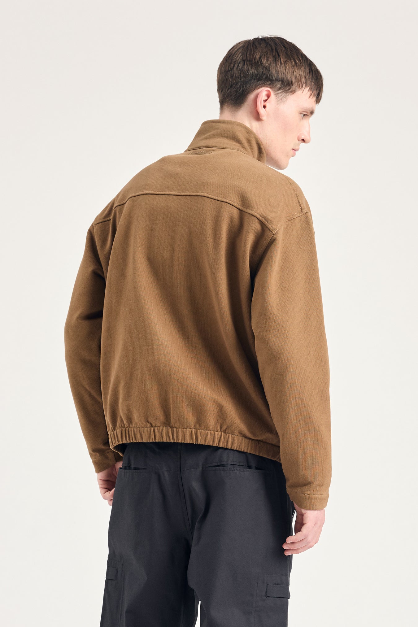 Bjorn Relaxed Organic Loopback Track Jacket - Oak