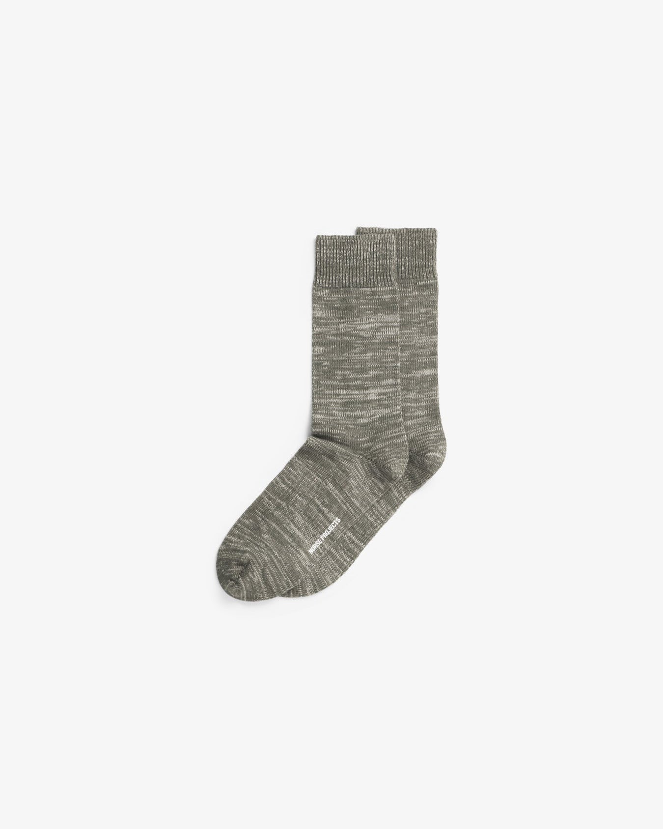 Bjarki Heavy Cotton Twist Socks - Olive Night