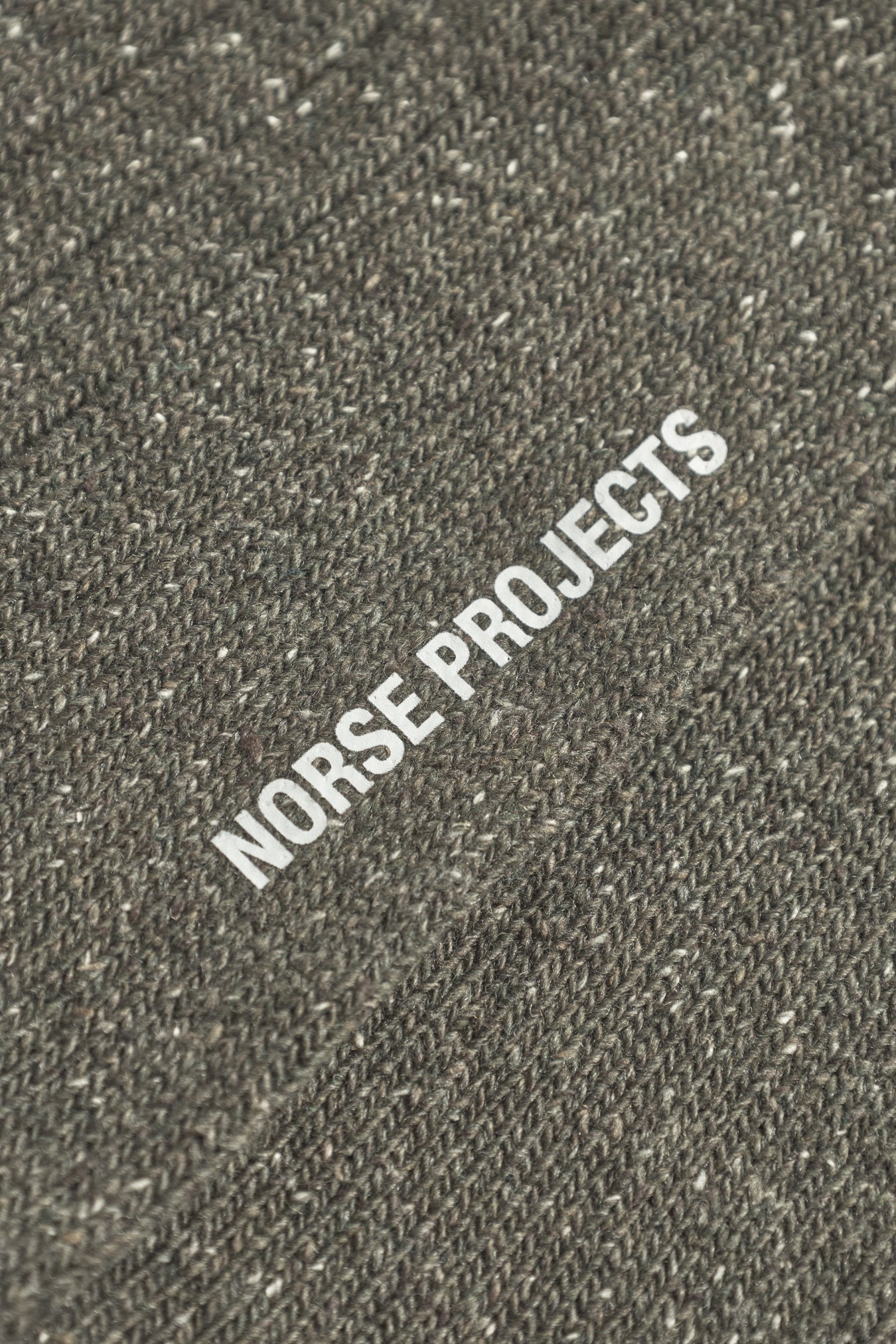 Bjarki Neps Wool Ribs Socks - Olive Night