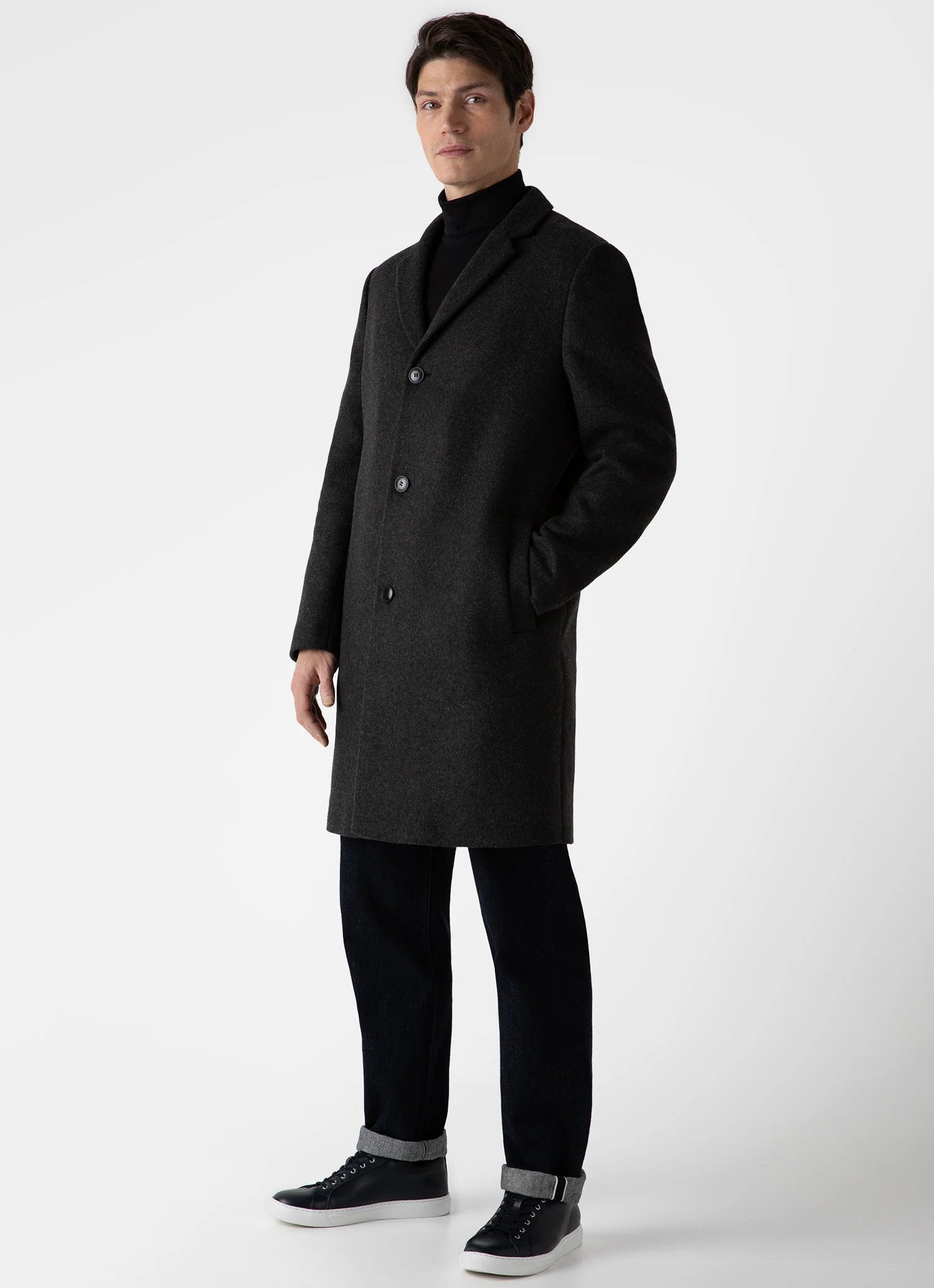 Overcoat - Charcoal Melange