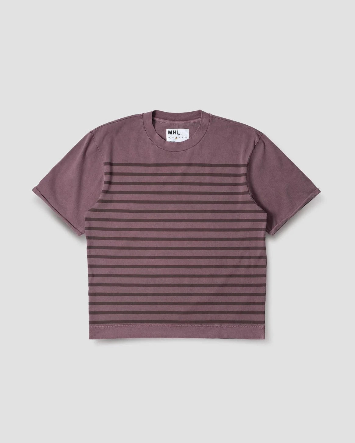 Overdye Stripe T-shirt Lightweight Dry Jersey Berry / Mahogany