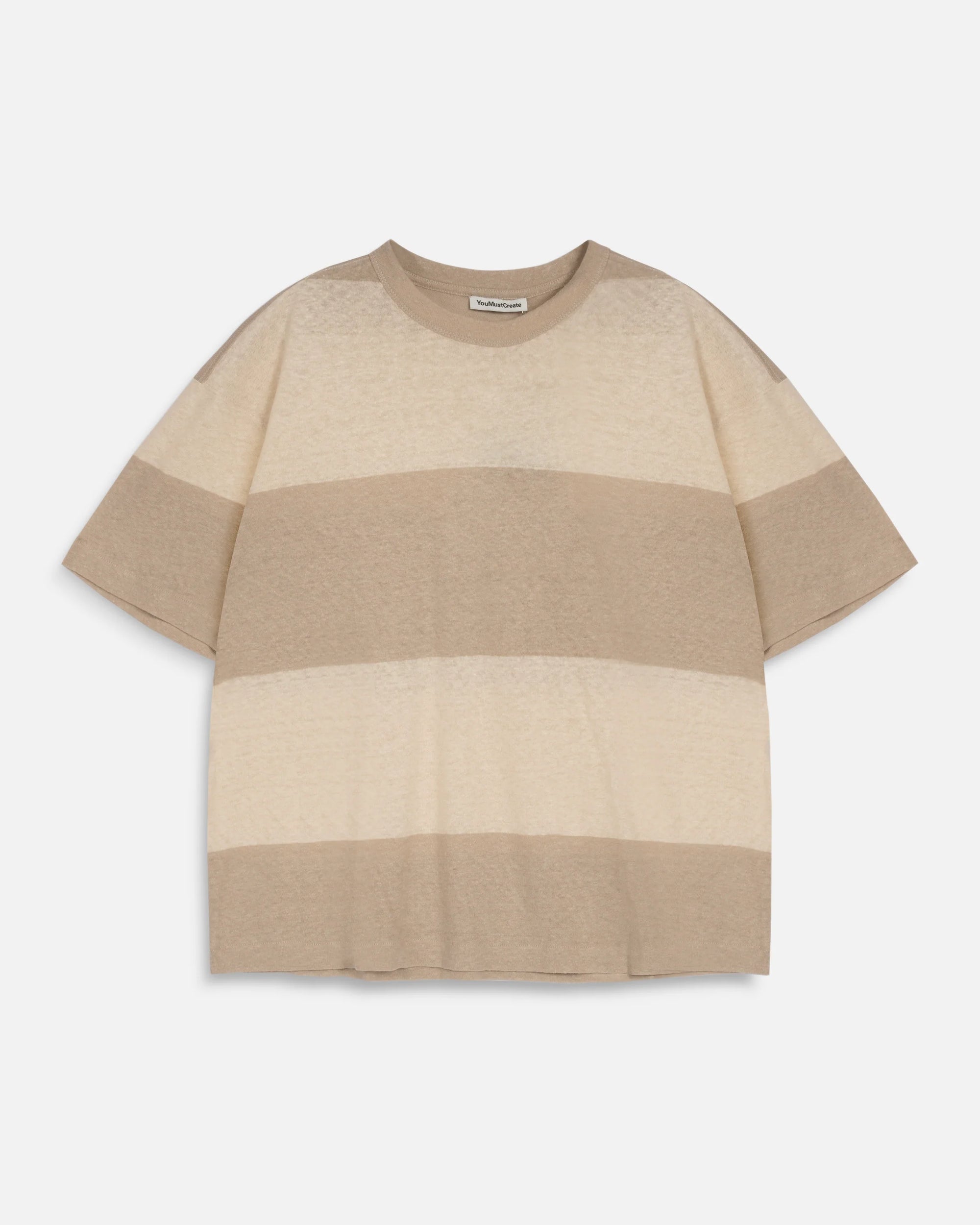 Triple T-Shirt - Wide Stripe Beige/Stone