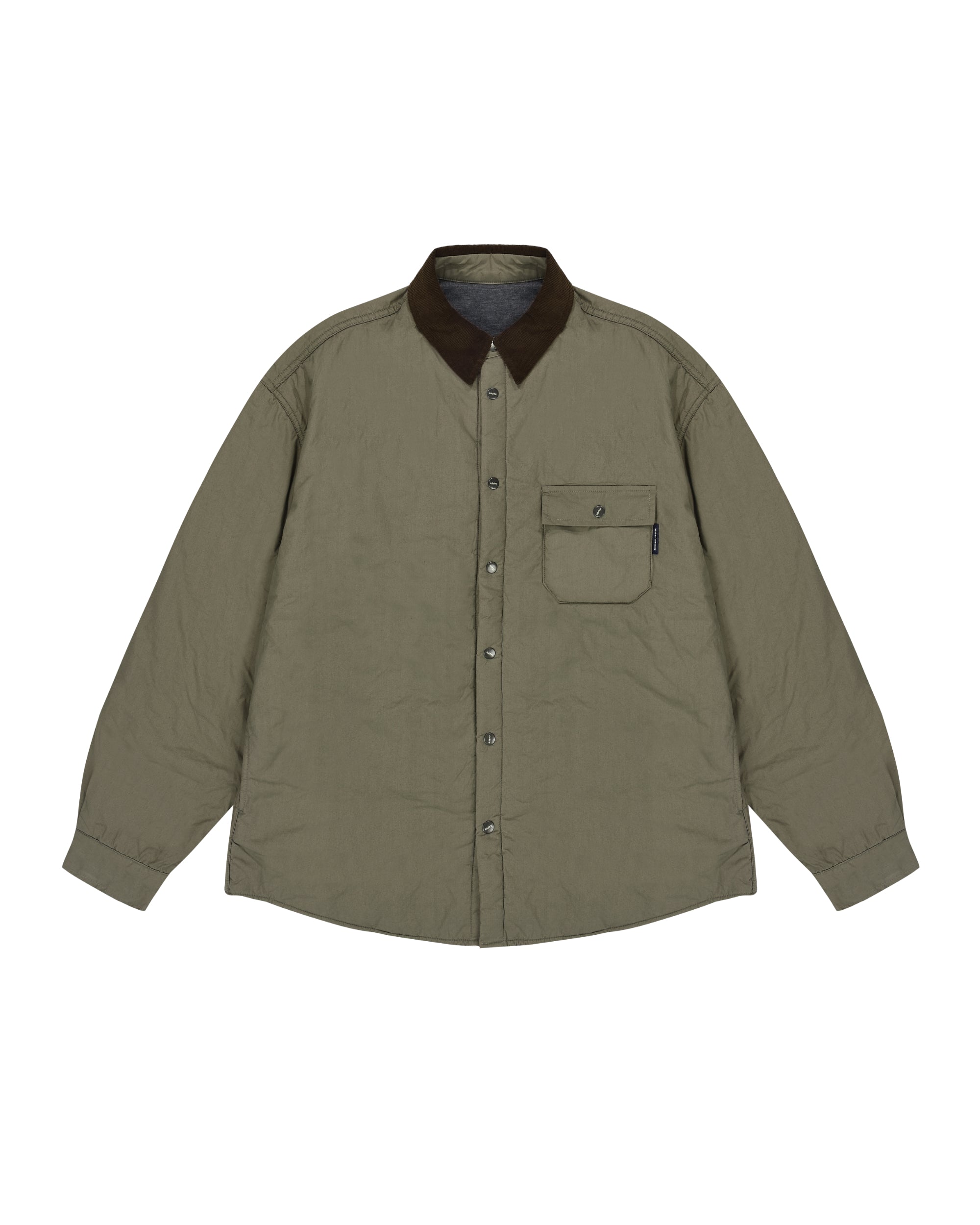 Padding Shirt Jacket -Beige