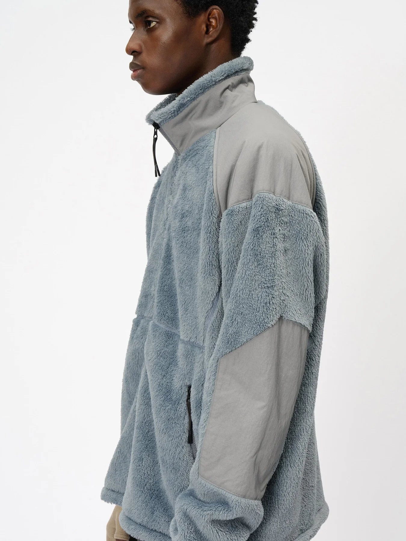 POLARTEC High Loft Fleece Jacket - Aqua Gray