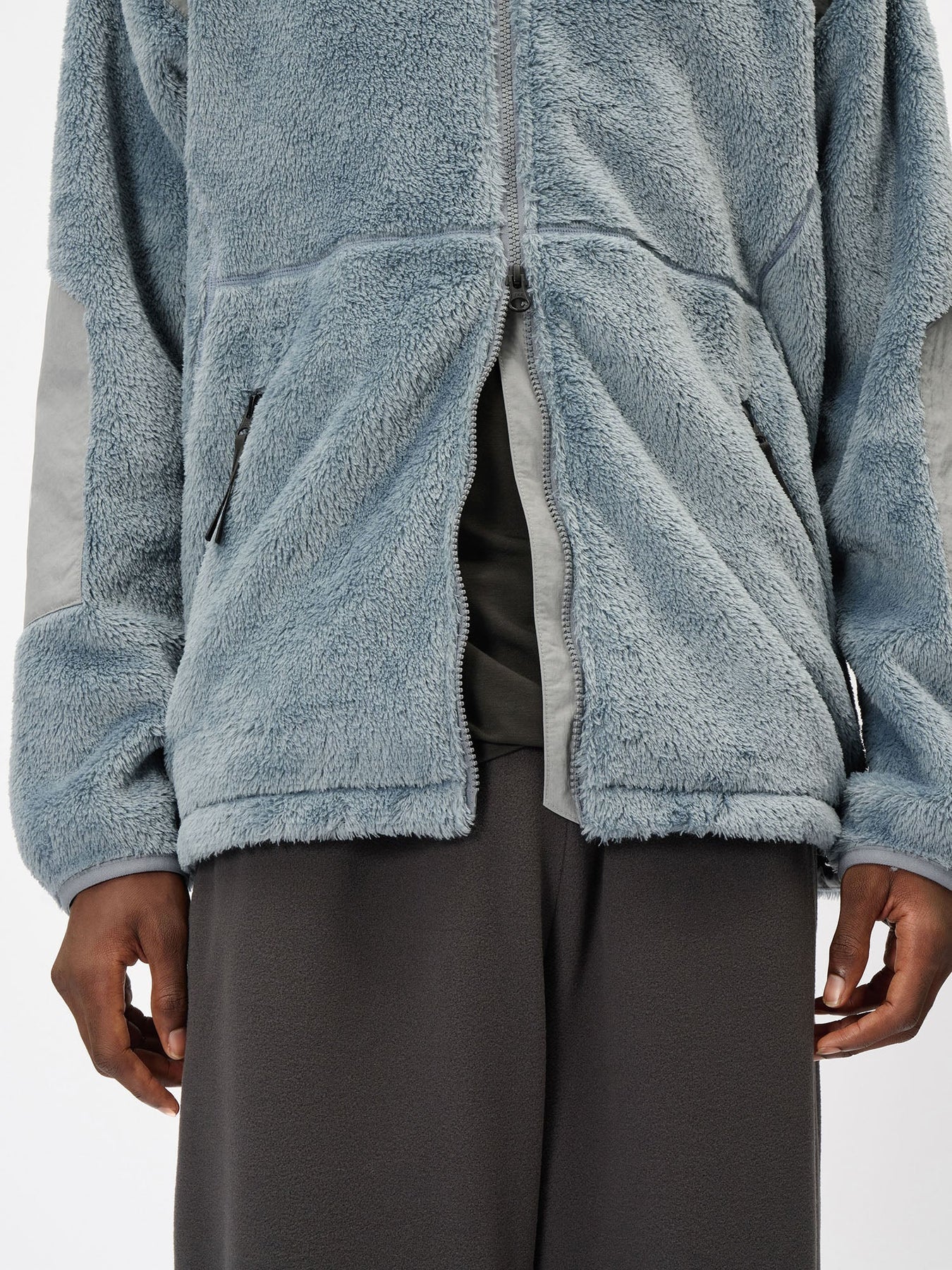 POLARTEC High Loft Fleece Jacket - Aqua Gray