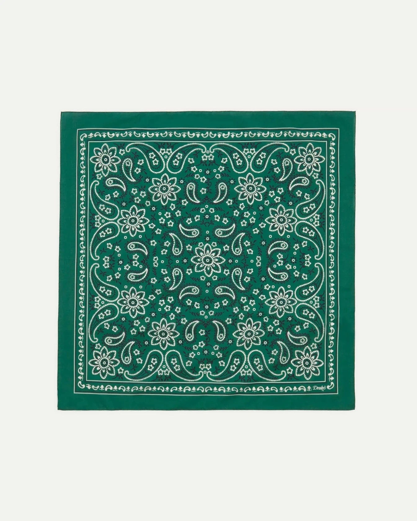 Paisley Bandana - Dark Green