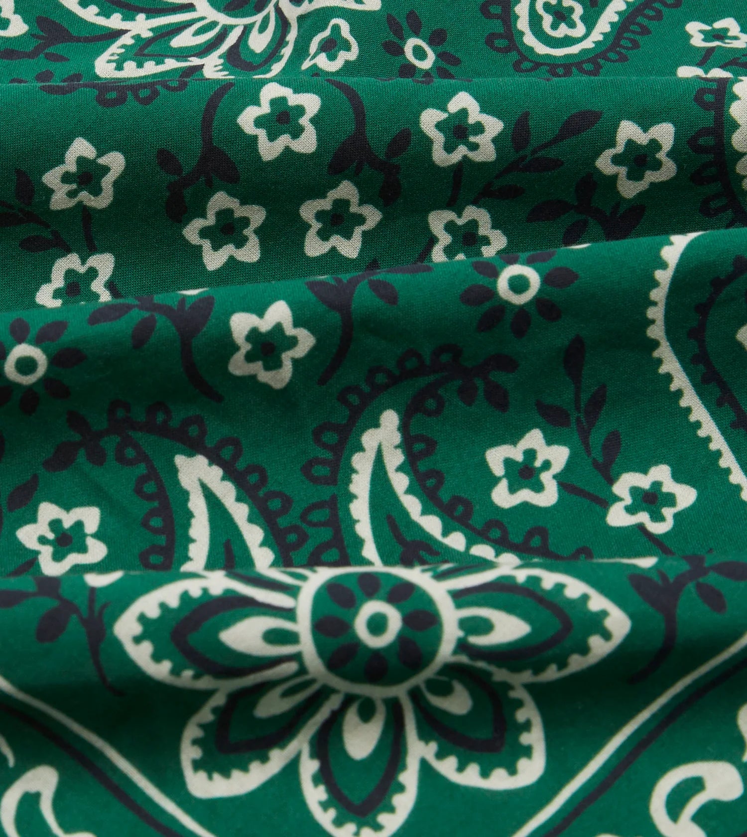 Paisley Bandana - Dark Green
