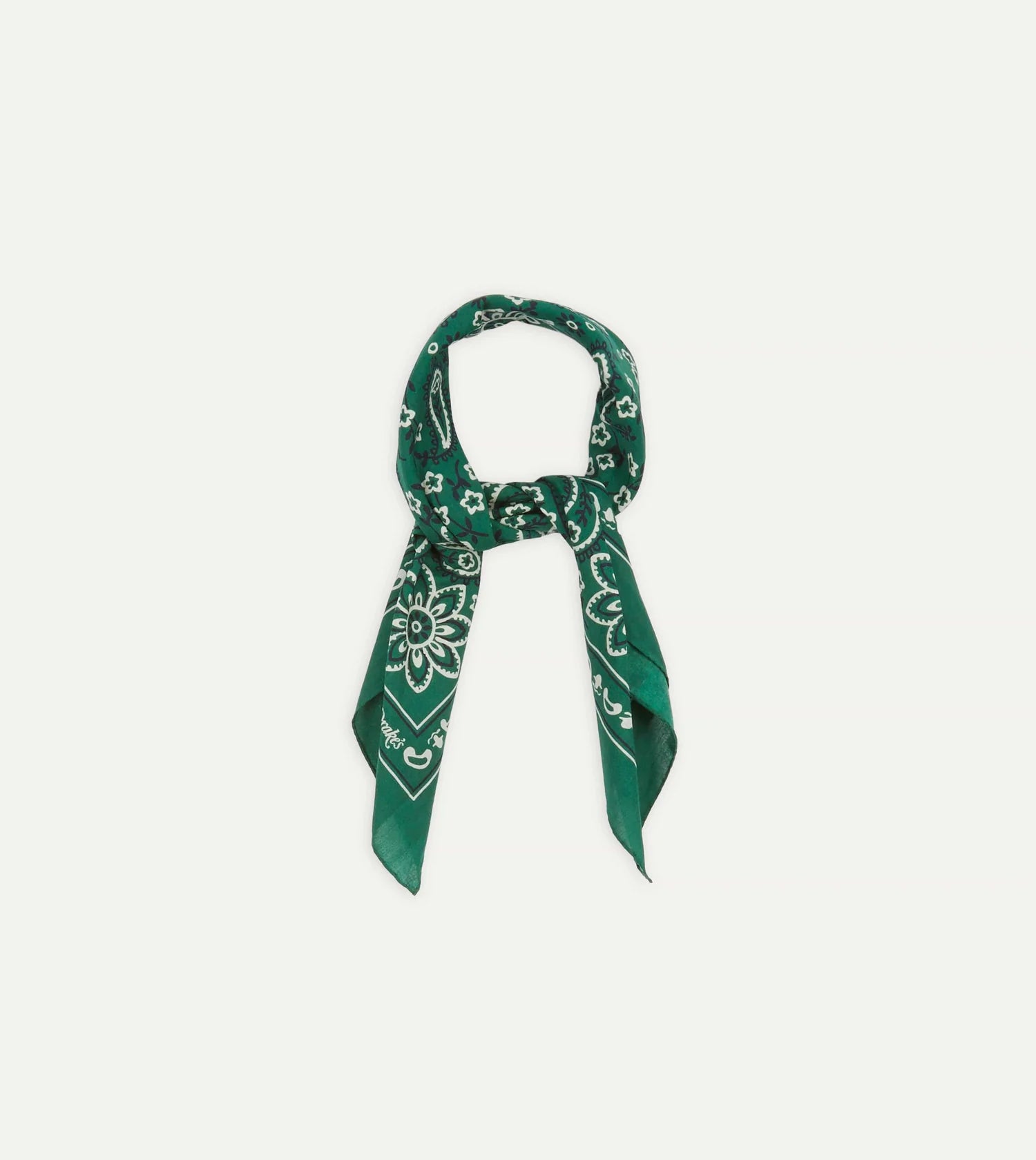 Paisley Bandana - Dark Green