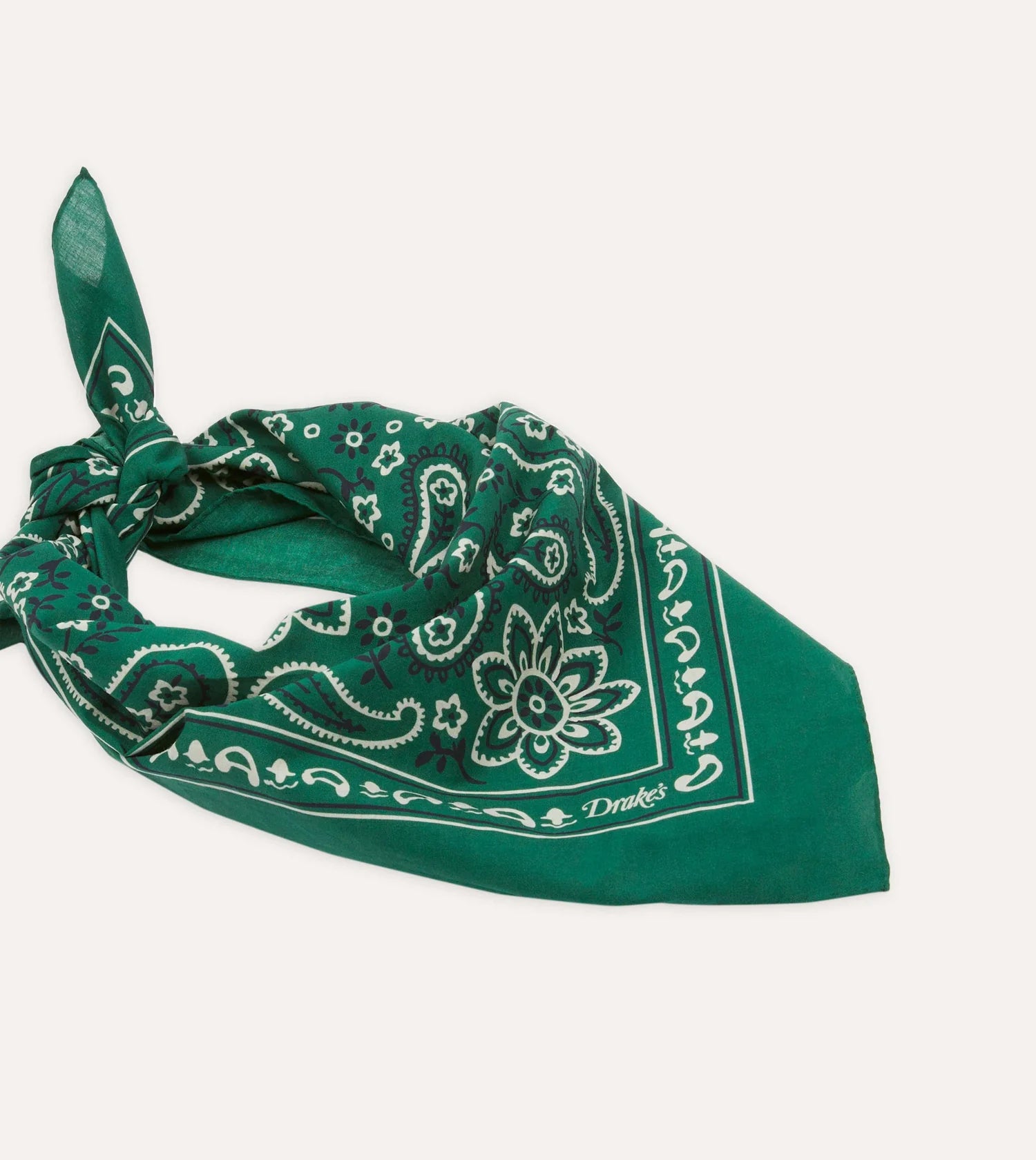 Paisley Bandana - Dark Green
