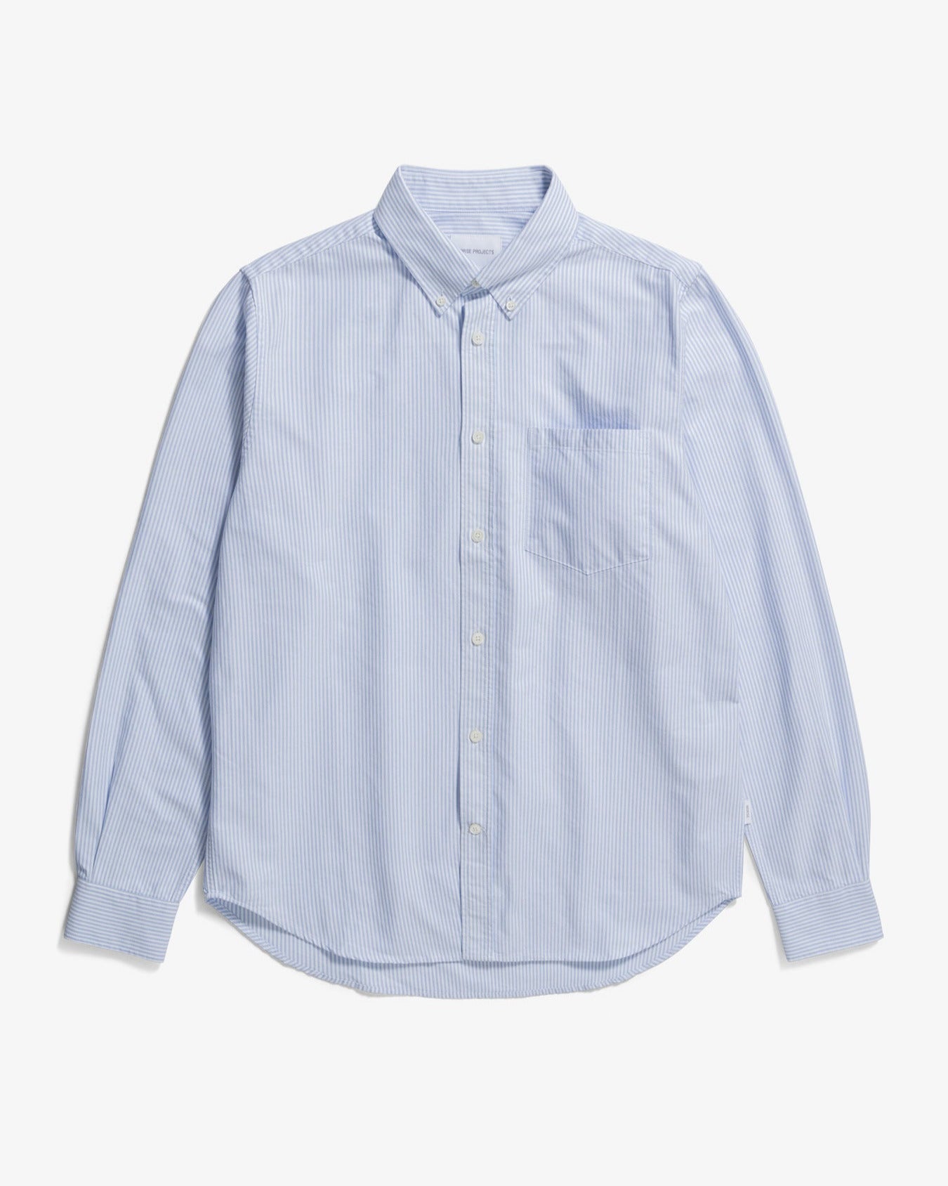 Norse Standard Oxford BD Shirt - Pale Blue Stripe