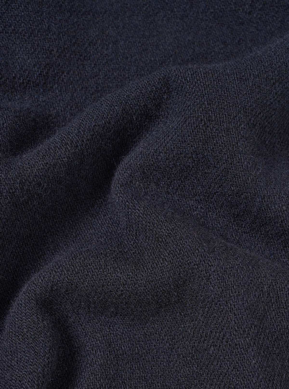 Pleated Track Pant - Robin Wool Mix - Dark Navy