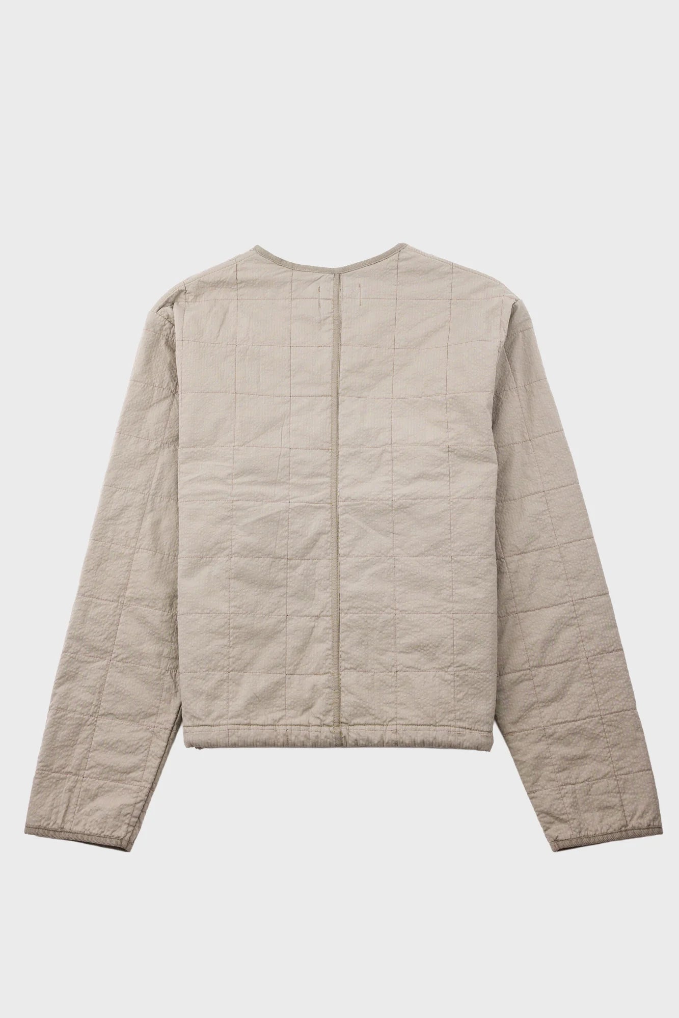 Quilted Liner Jacket - Smoke Grey Seersucker