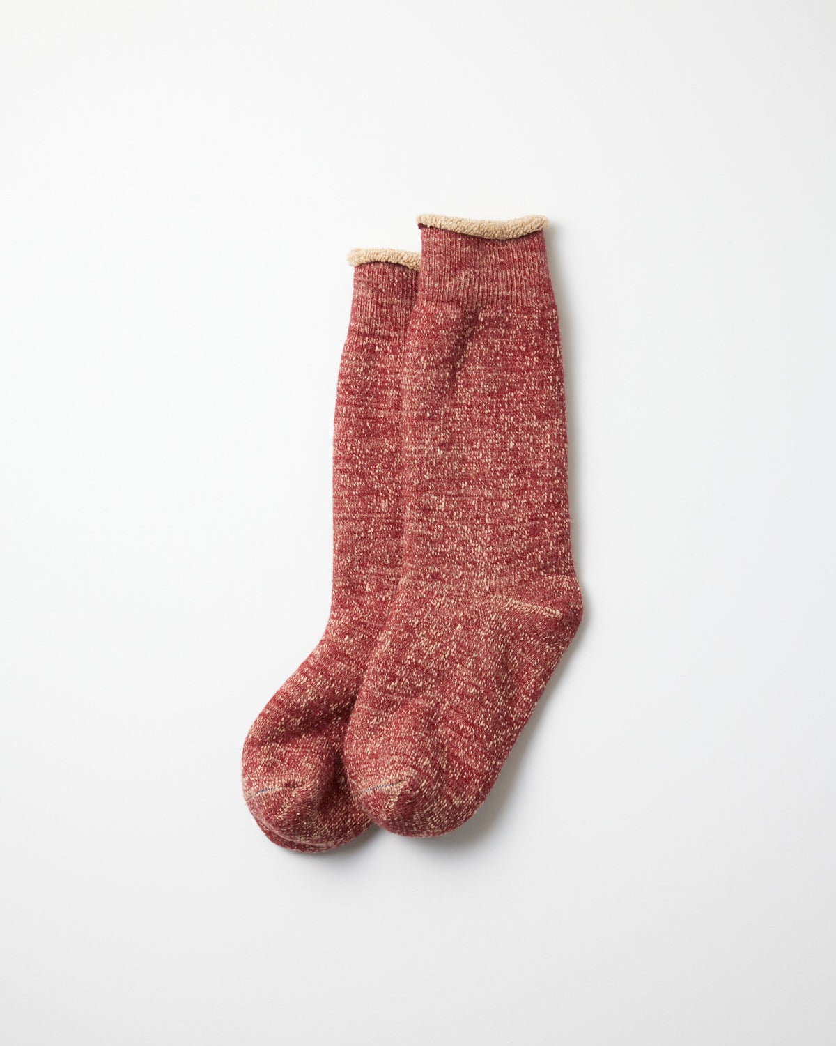 Double Face Crew - Dark Red / Brown