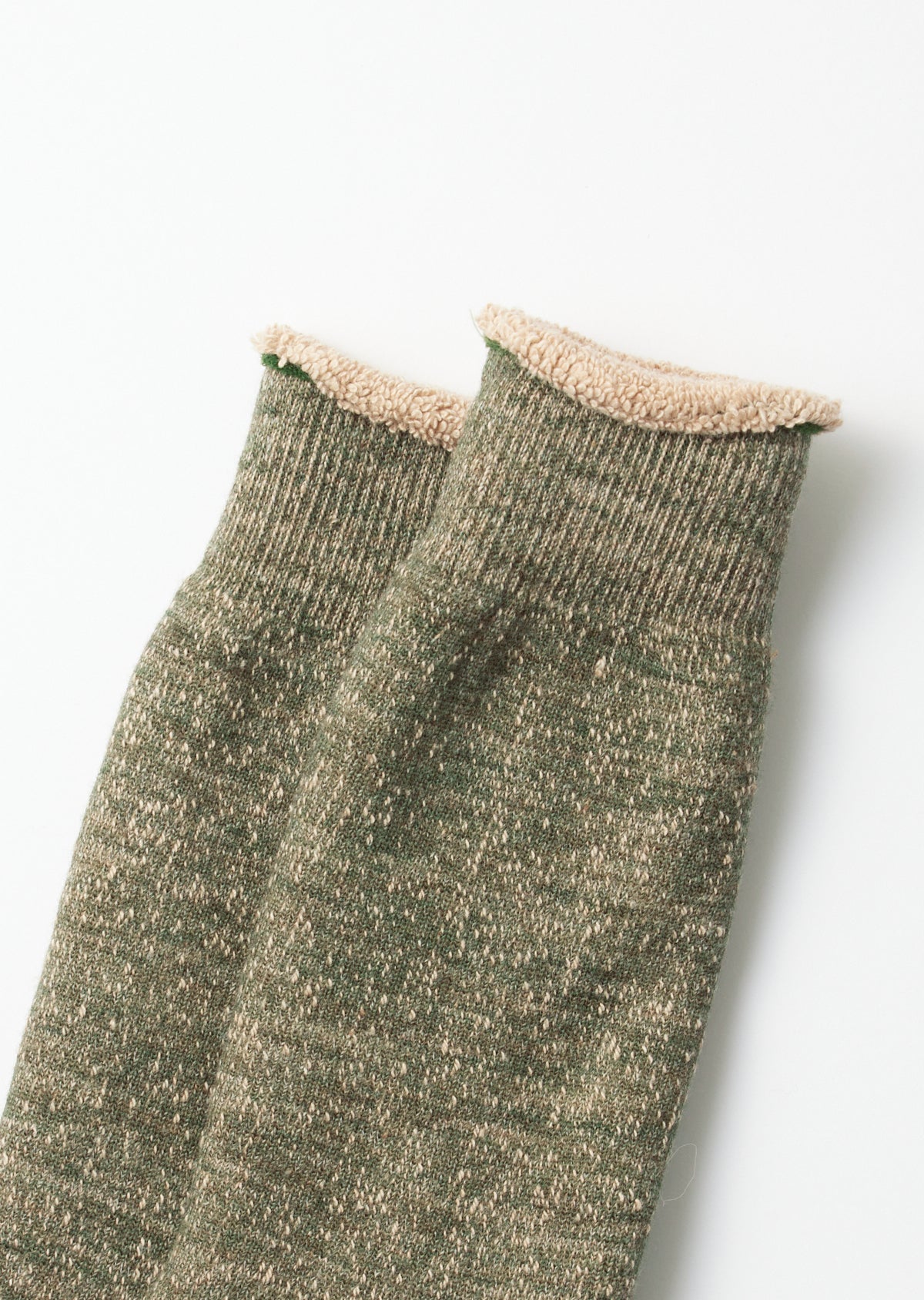 Double Face Crew - Green / Brown