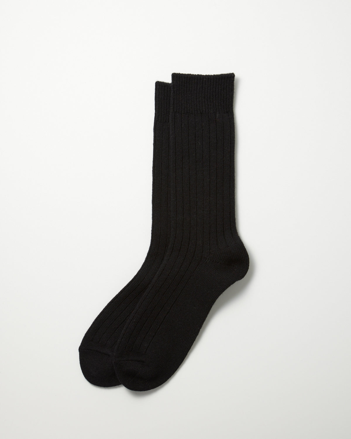 Cotton Wool Ribbed Crew Socks