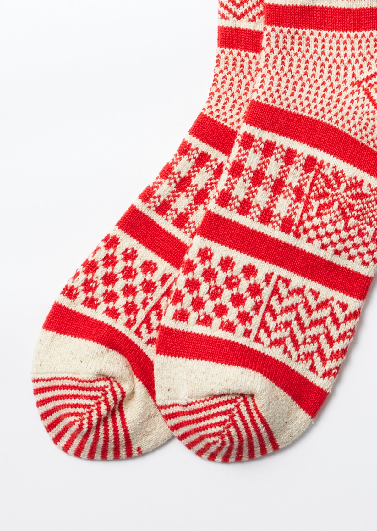 Multi Jacquard - Ivory Red