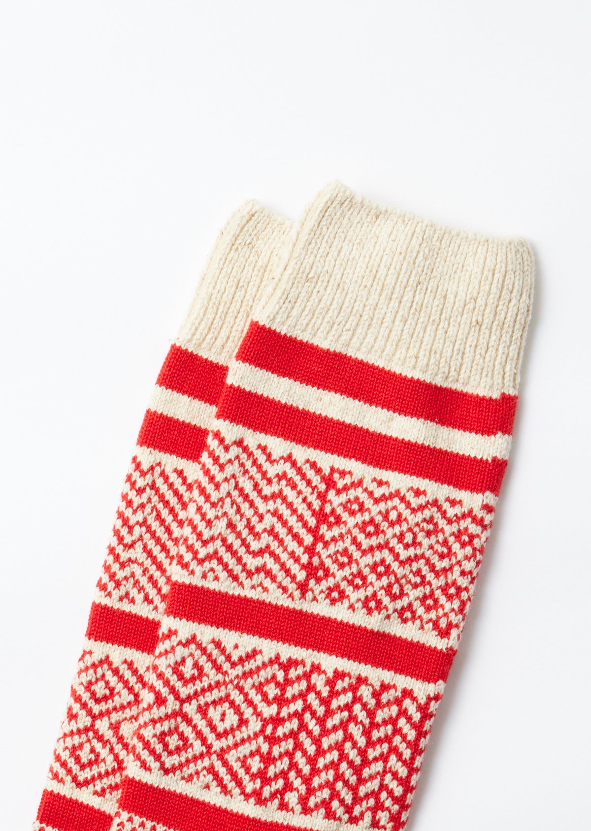 Multi Jacquard - Ivory Red