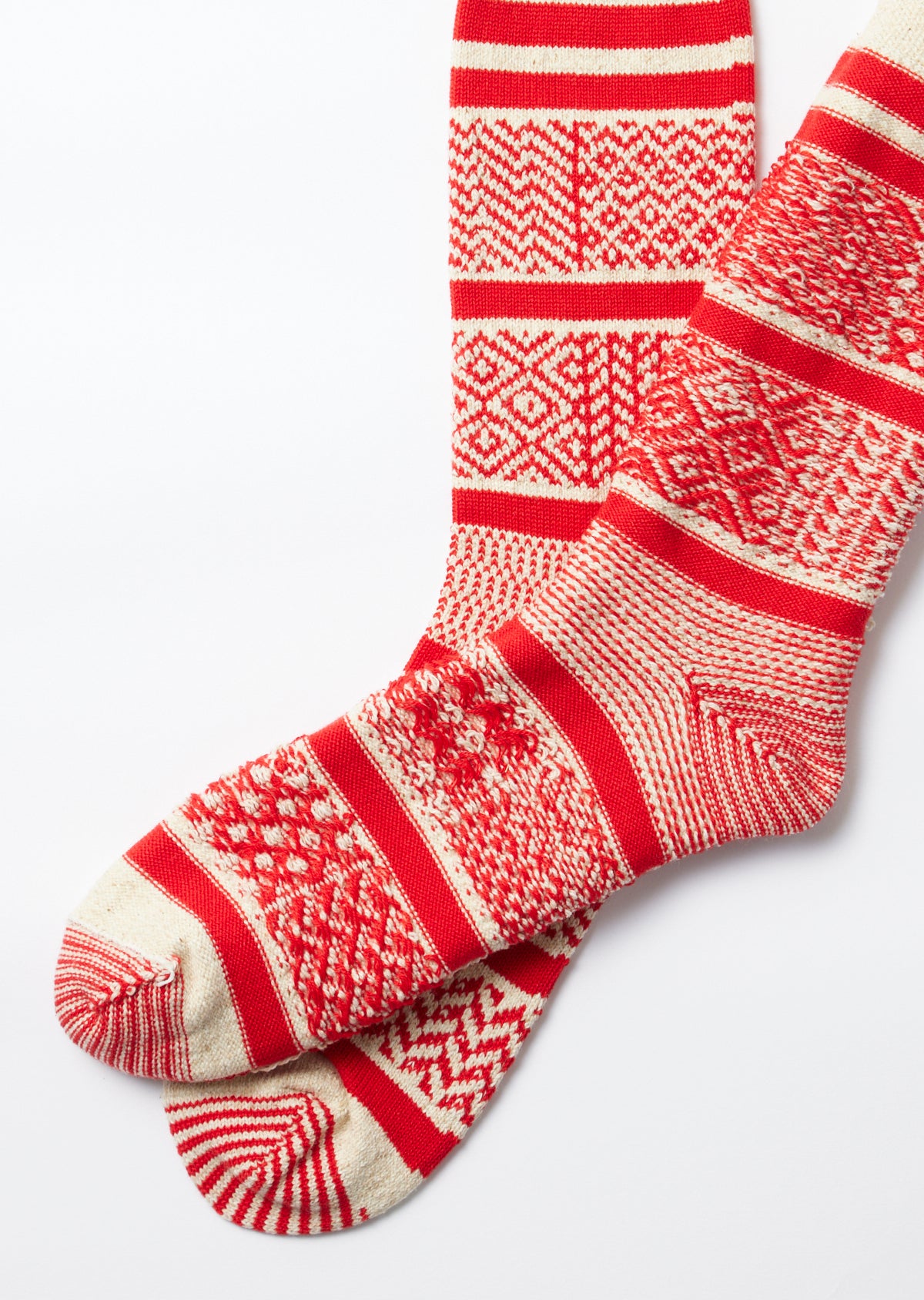 Multi Jacquard - Ivory Red