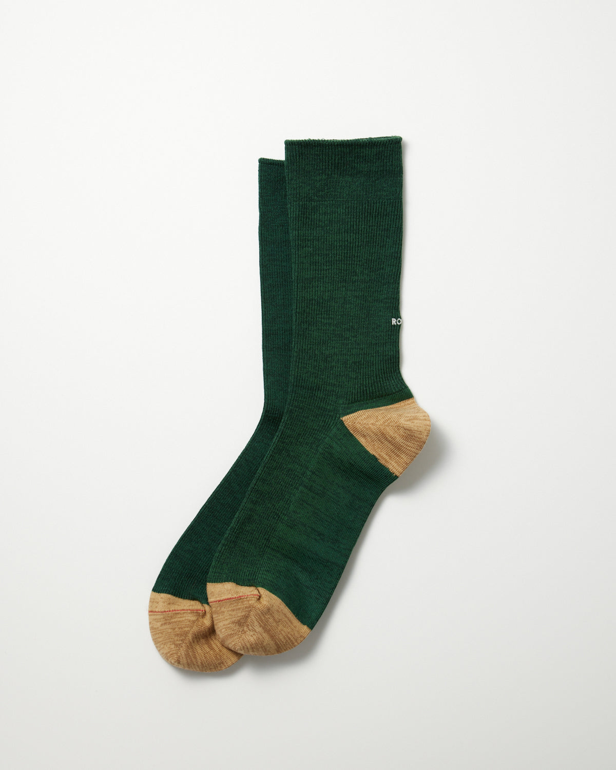 Organic Cotton & Recycle Polyester Ribbed Crew Socks