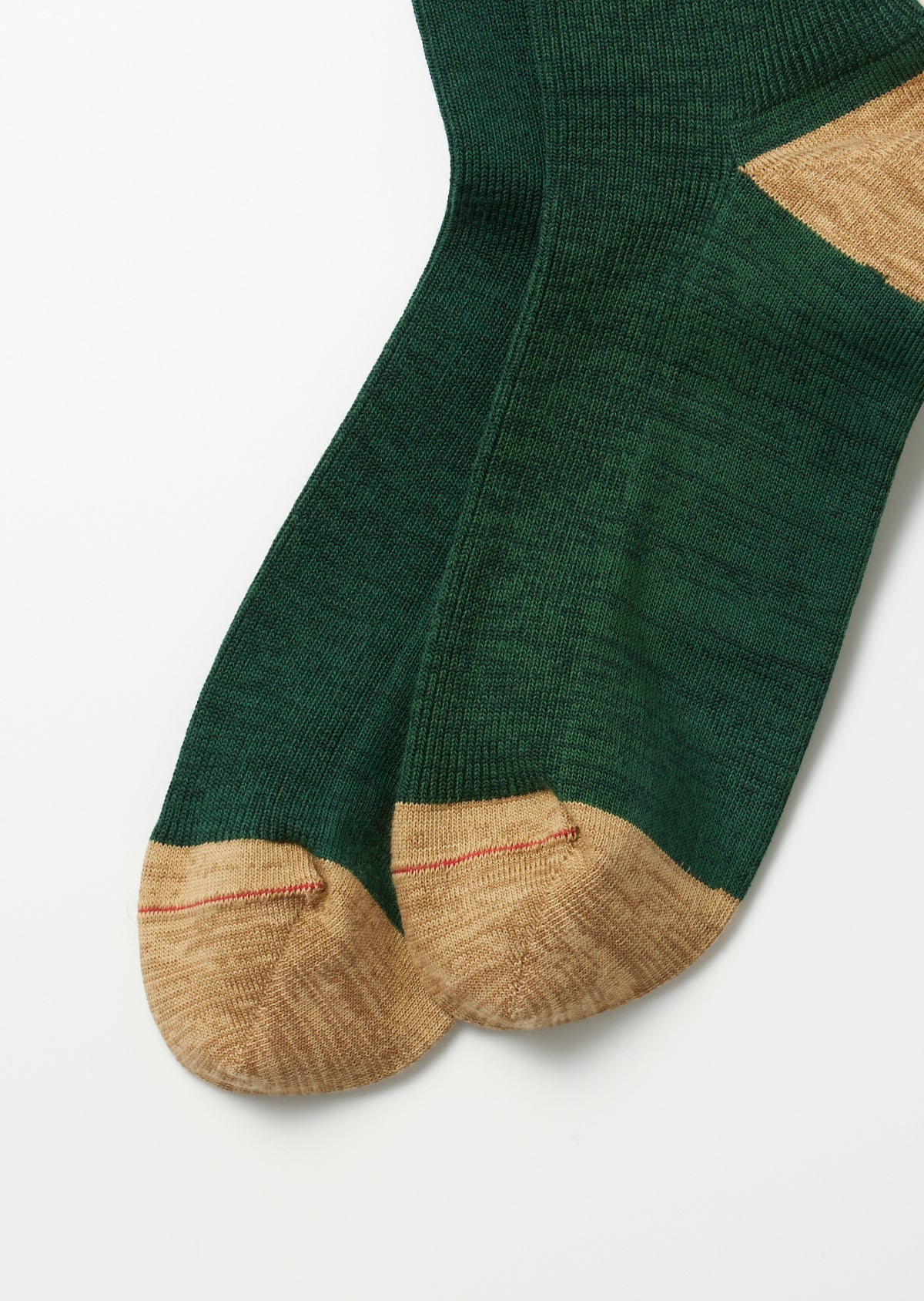 Organic Cotton & Recycle Polyester Ribbed Crew Socks