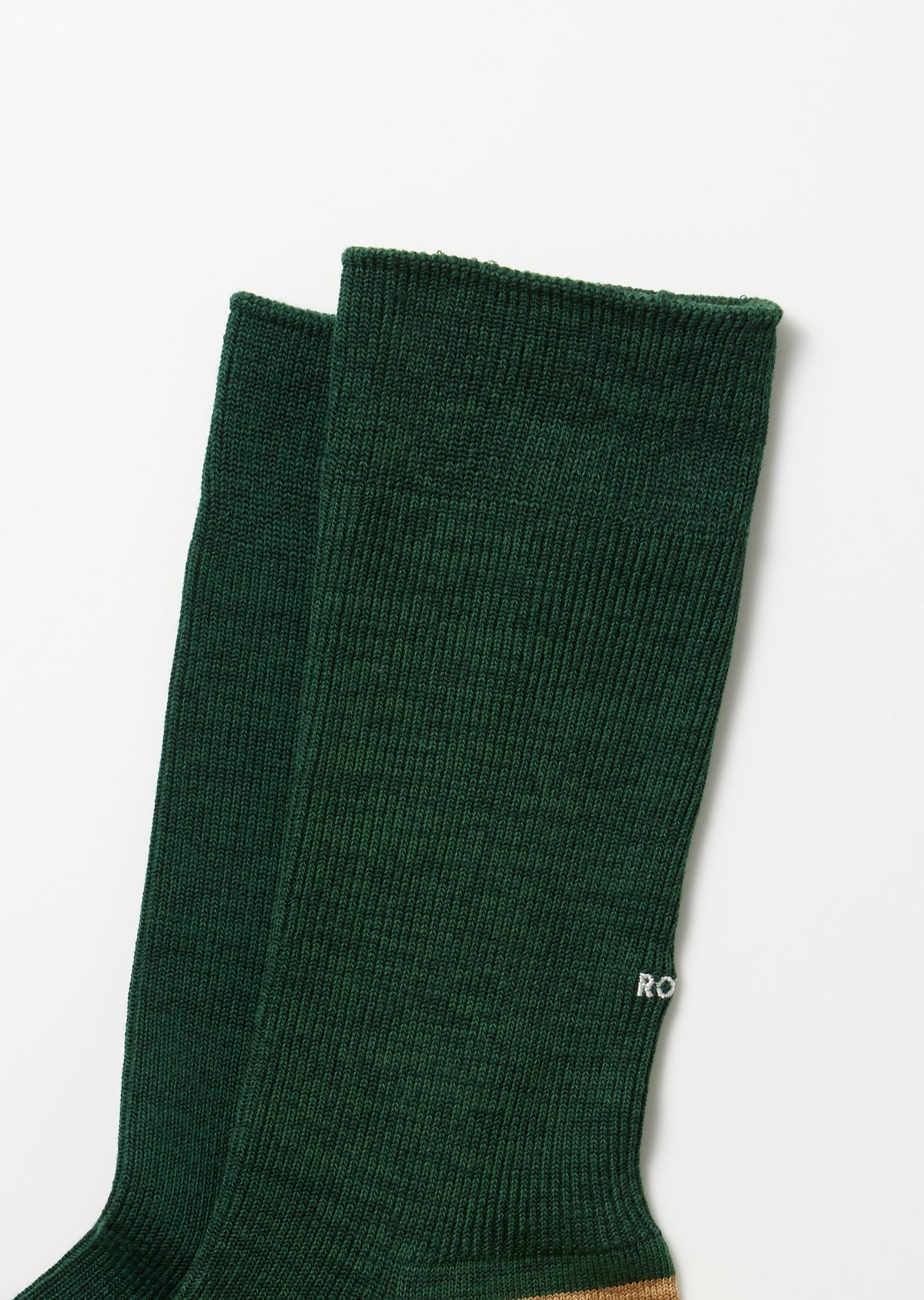 Organic Cotton & Recycle Polyester Ribbed Crew Socks