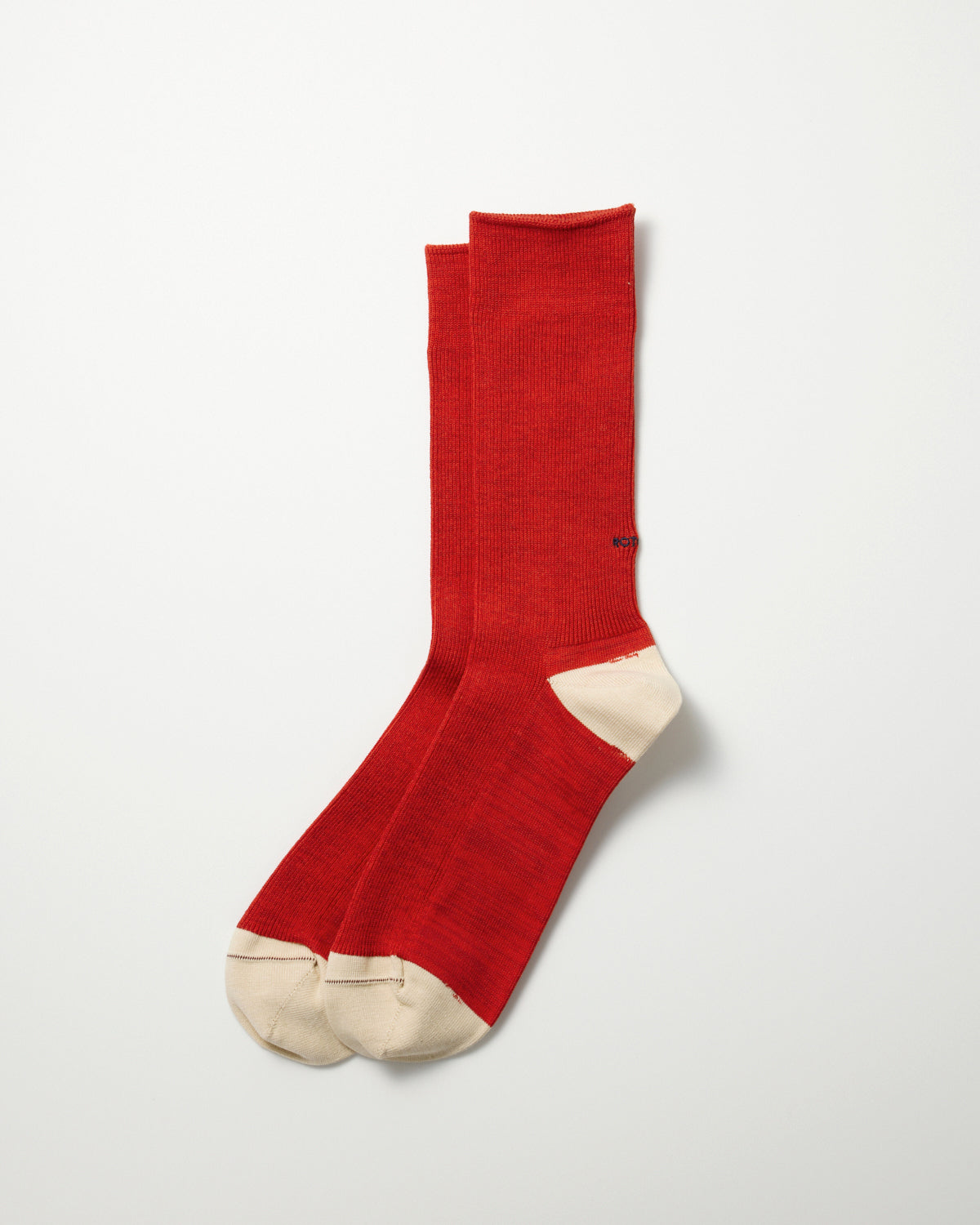 Organic Cotton & Recycle Polyester Ribbed Crew Socks