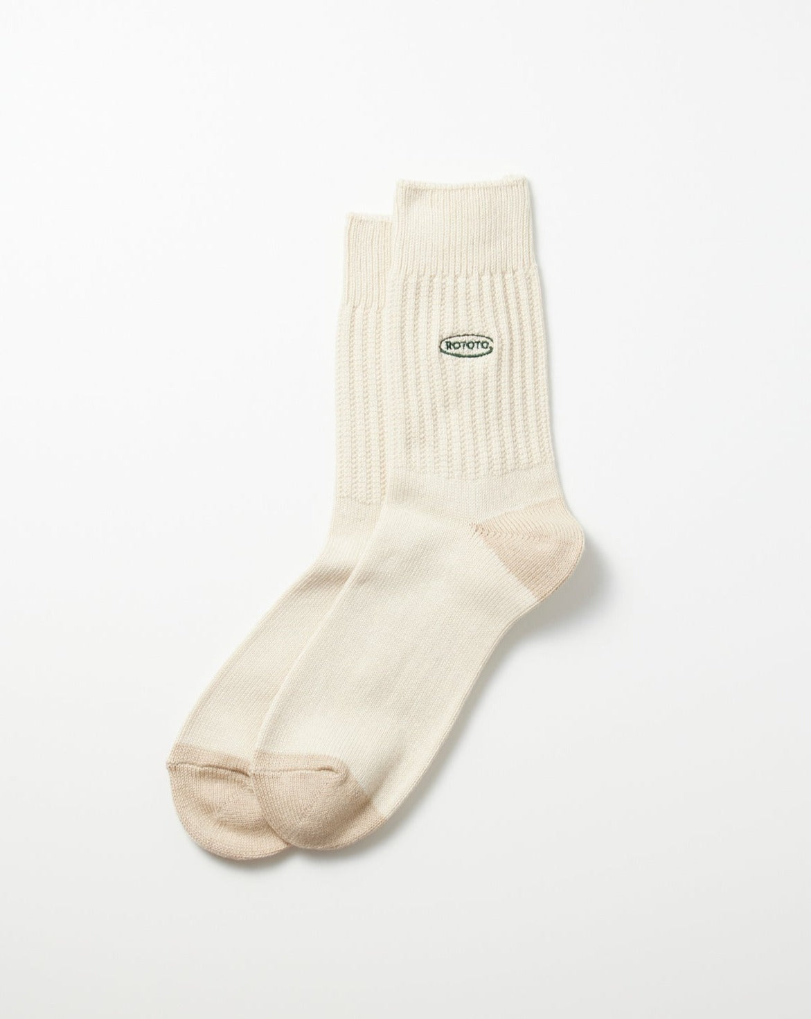 90's Logo Crew Socks - Ivory