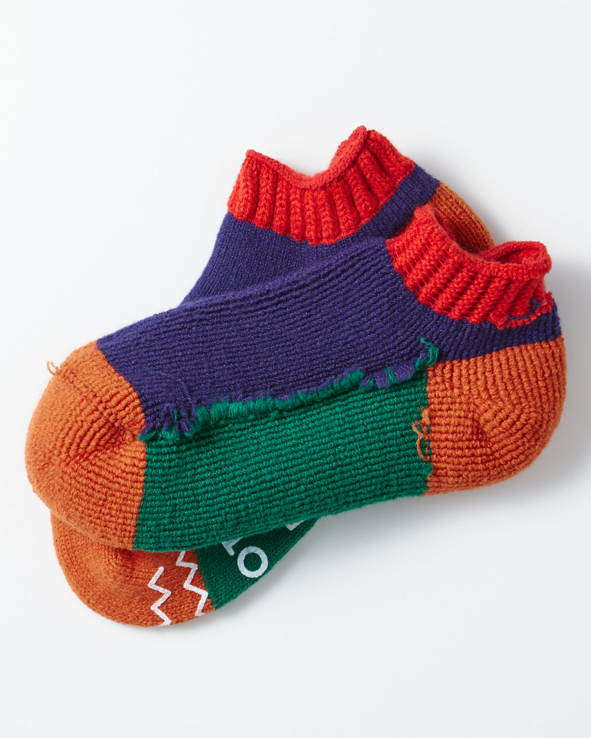 Pile Sockslipper - Red / Navy