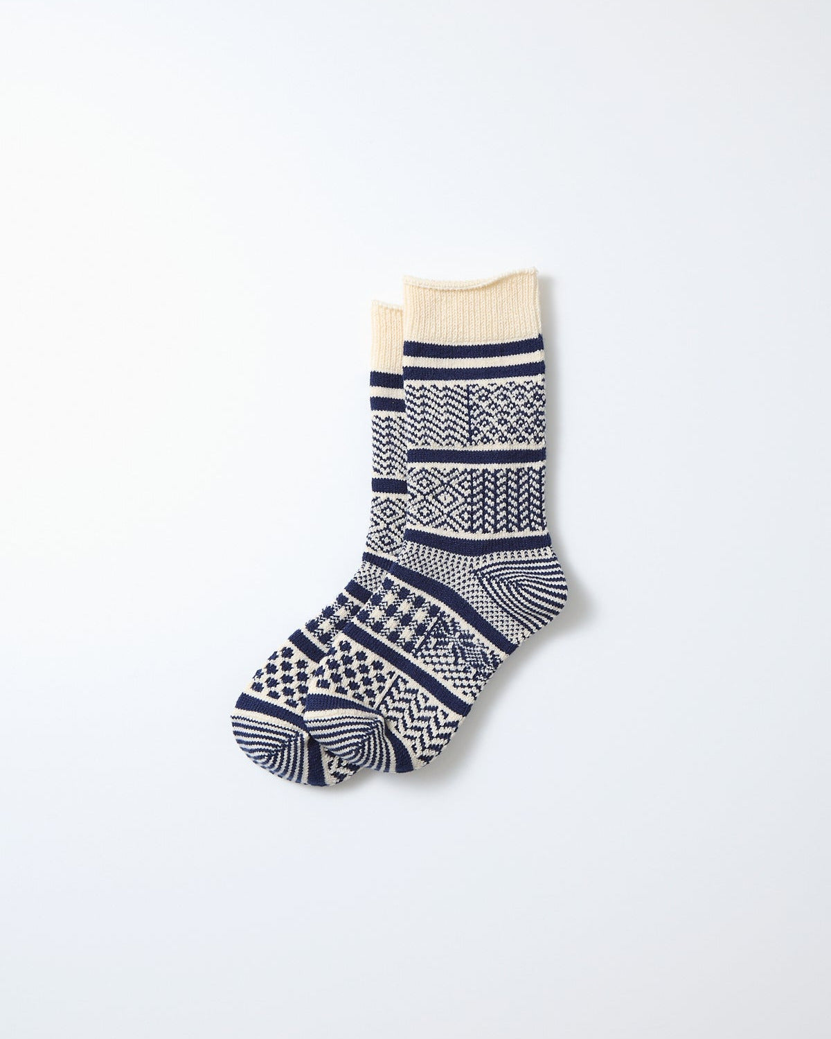 Kids Multi Jacquard - Ivory / Navy